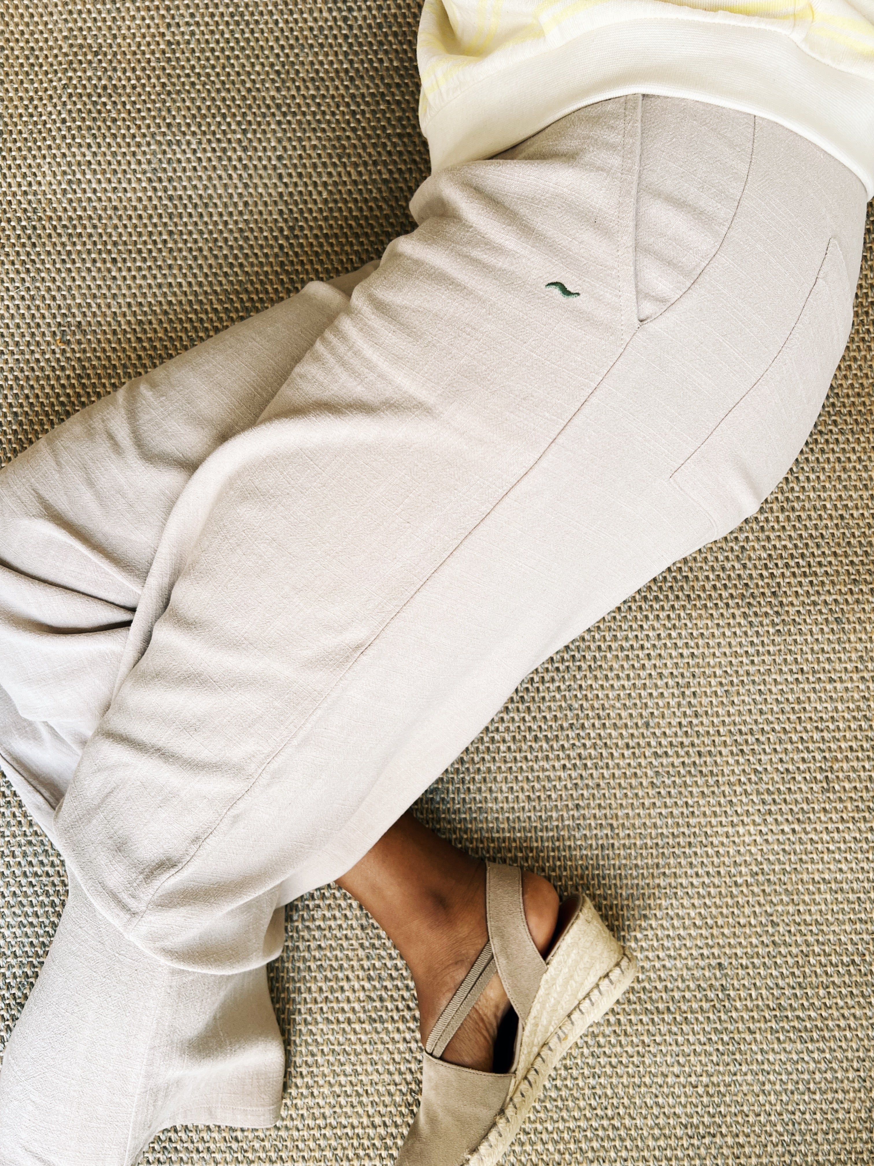 the dão store - Wide 7/8 Pants Mira - Light Taupe - Pants | Jumpsuits