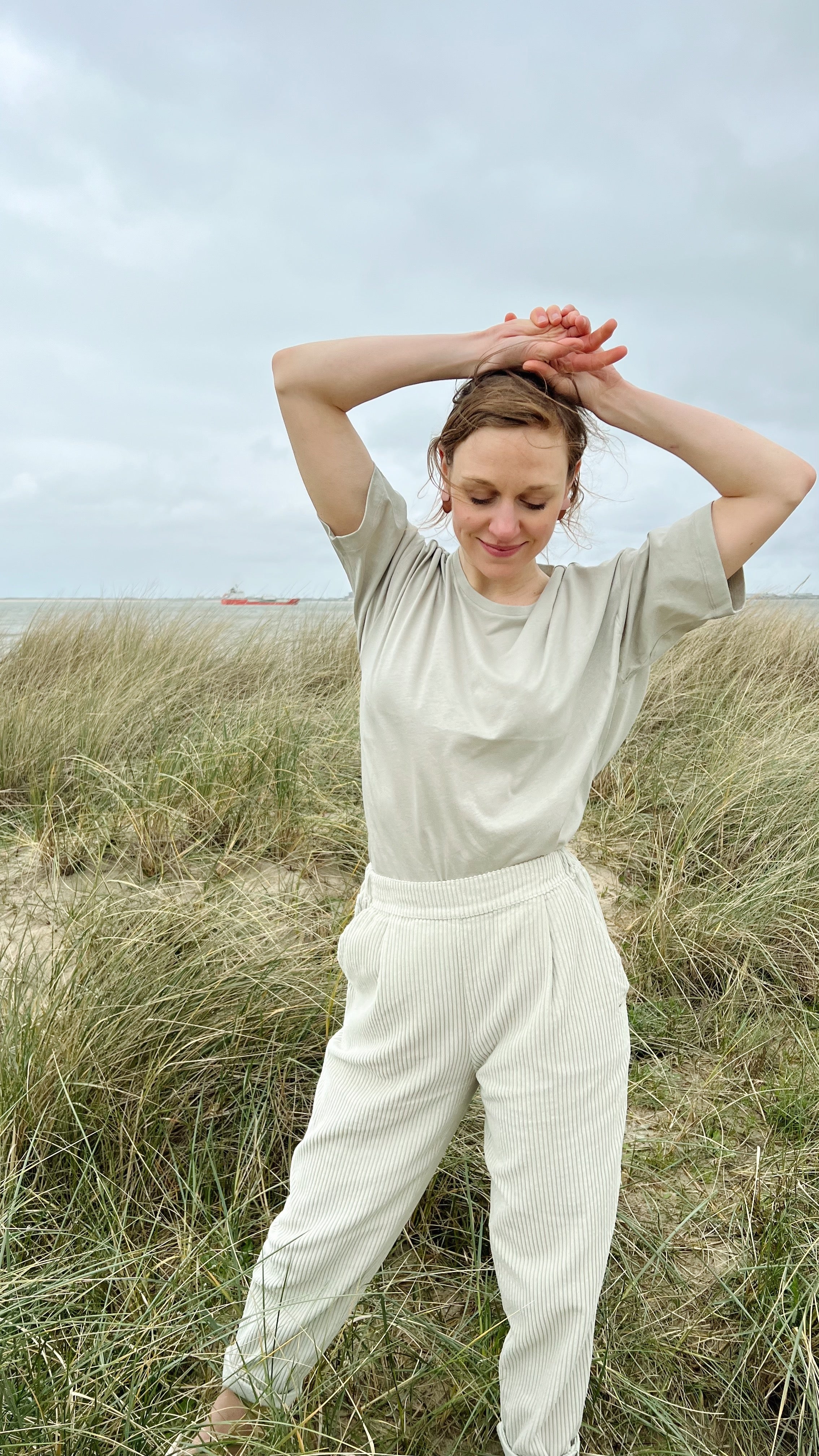 the dão store - Boyfriend T-Shirt Millie - Desert Sage - T-shirts | Tops