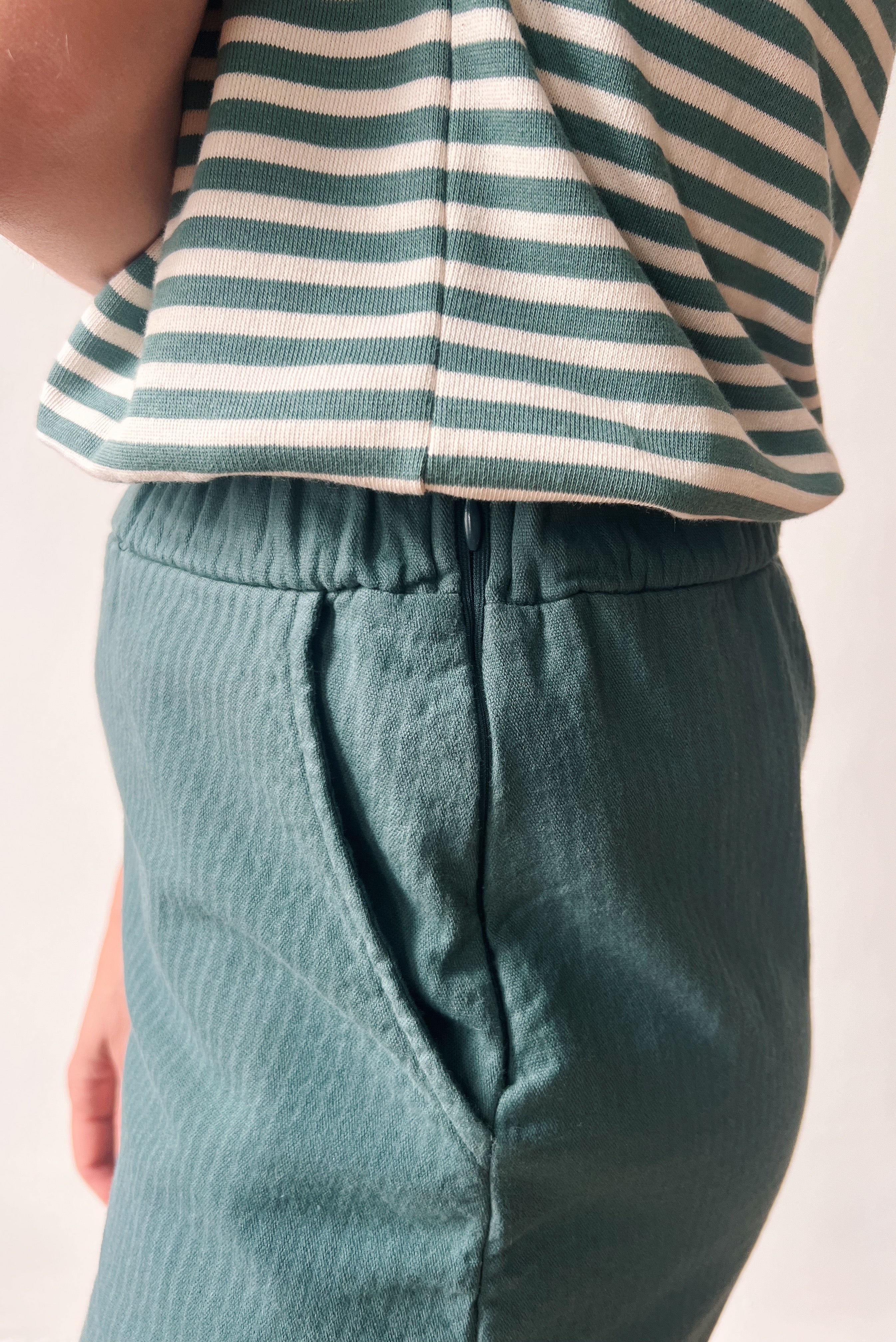 Skirt Erin - Reversed Corduroy - Sage