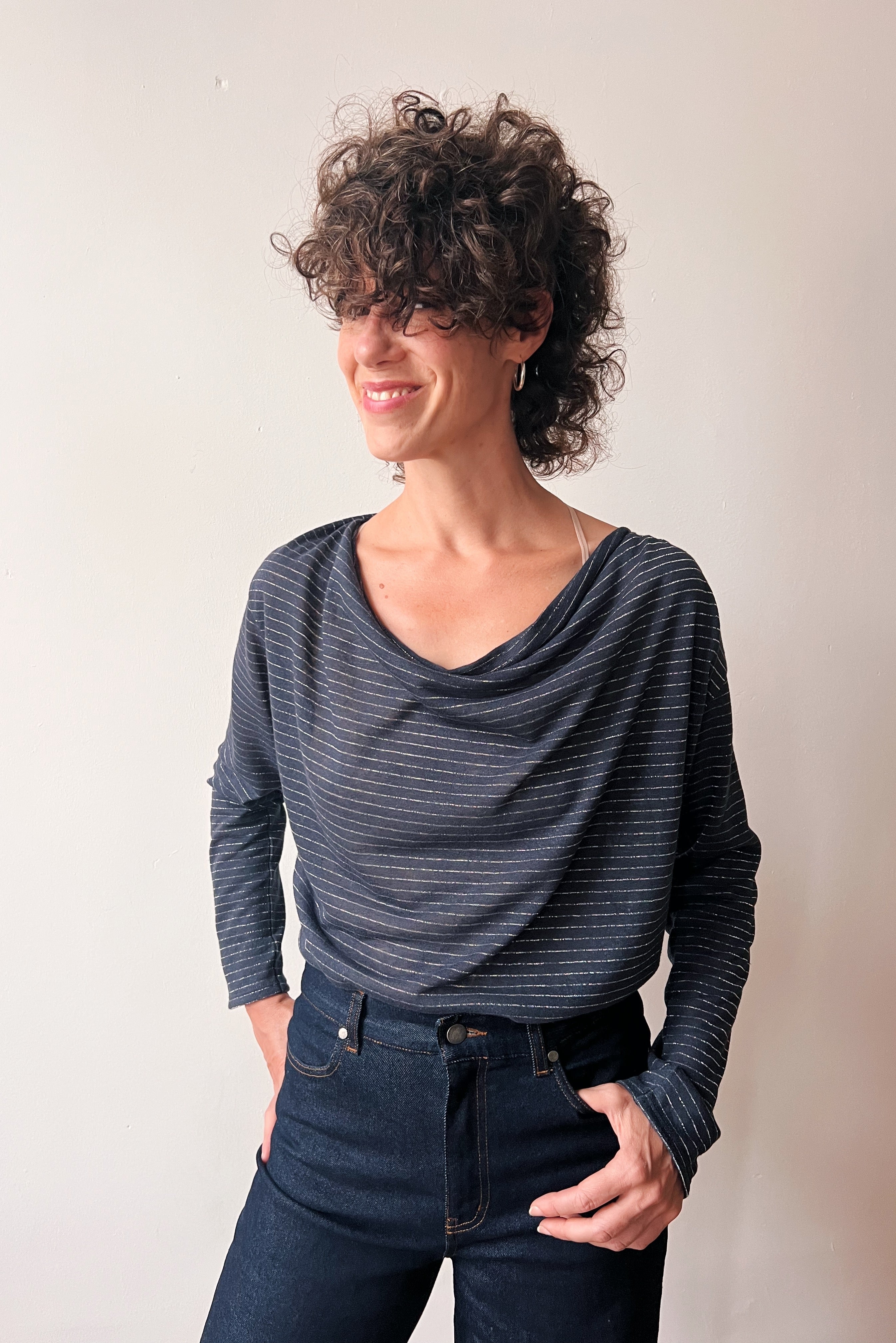 Longsleeve Yonna - Indigo Silver