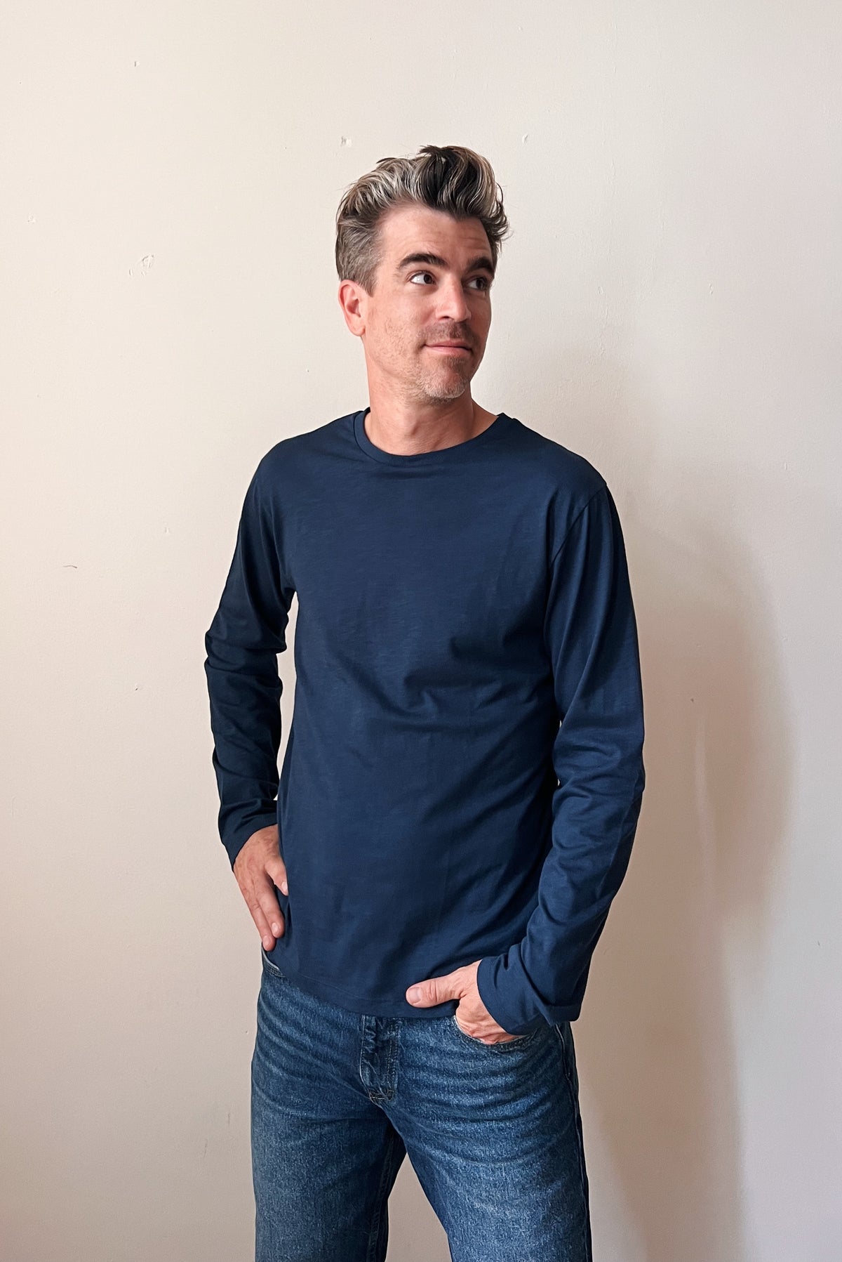 Longsleeve Ben - Indigo Flamé