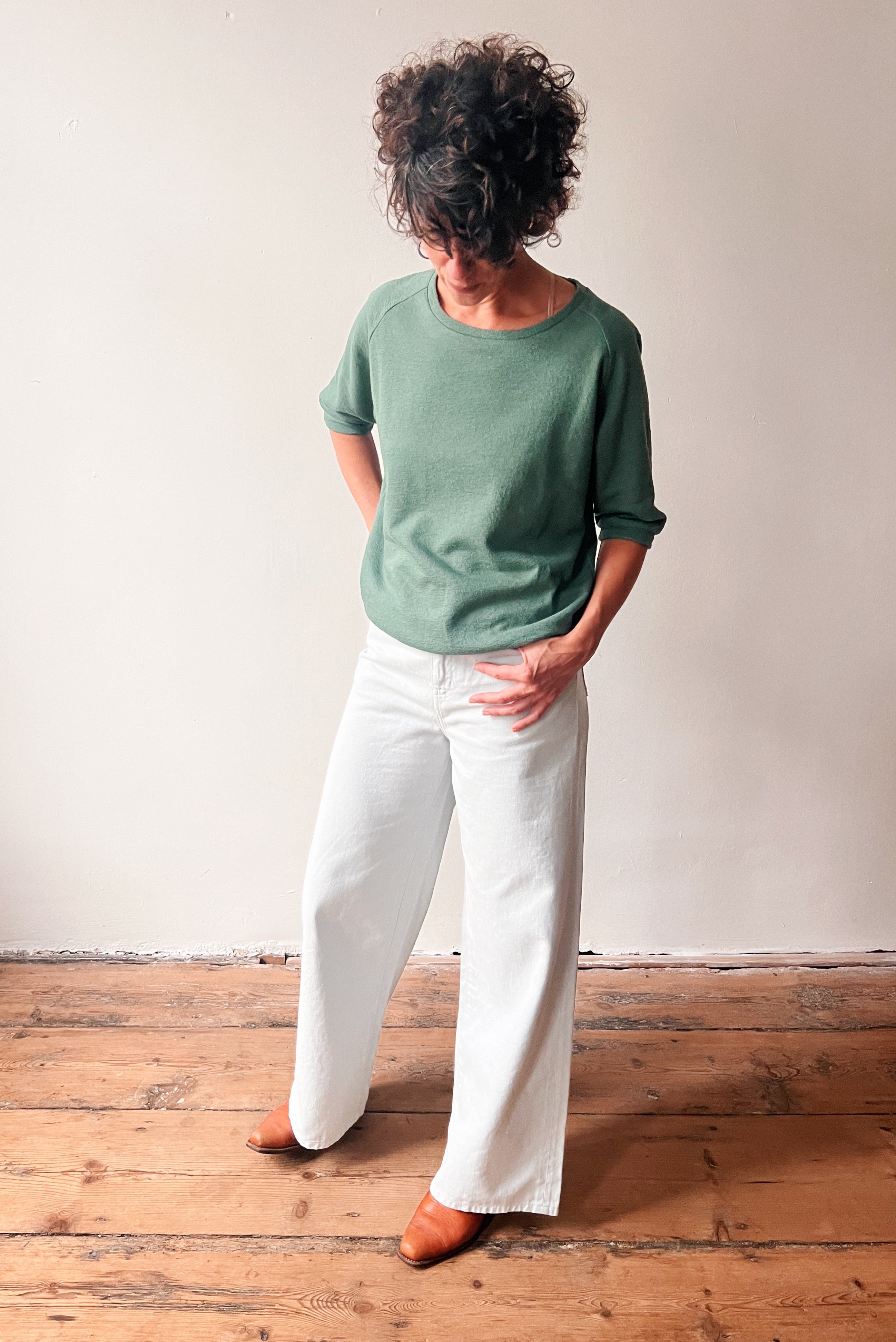Midsleeve Sweater Cosette - Soft Sage