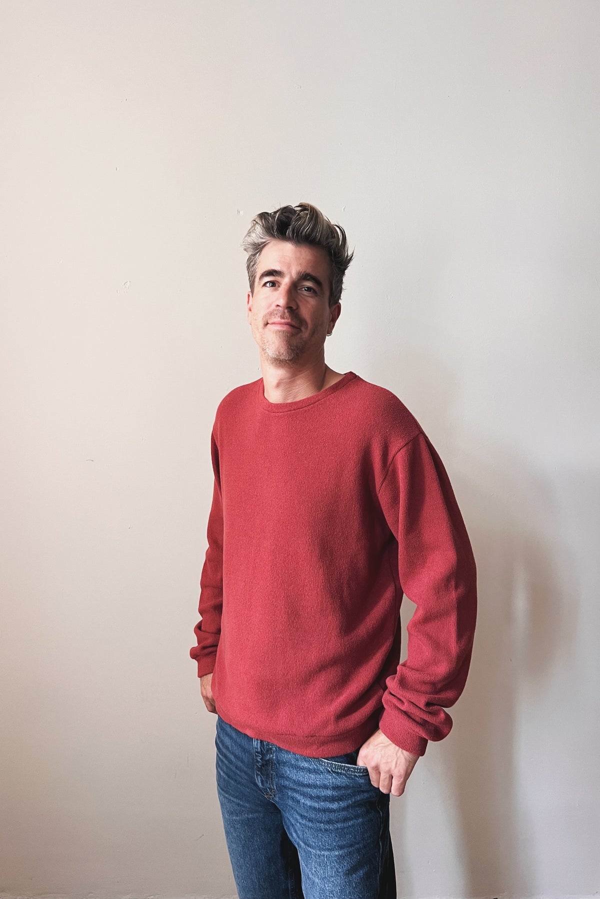 Knitted Sweater Jonas - Brick Red