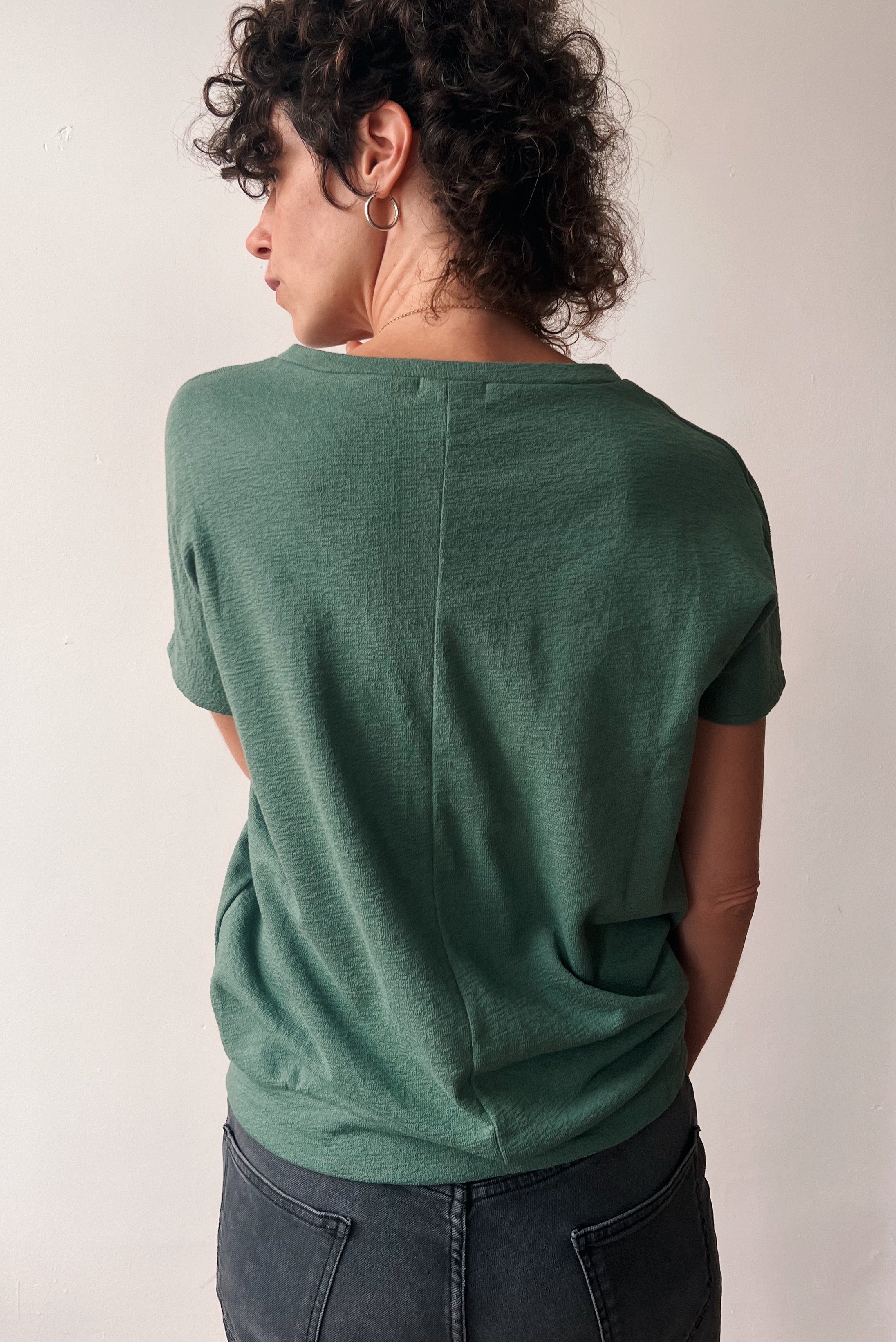 Shortsleeve Sweater Lucia - Soft Sage