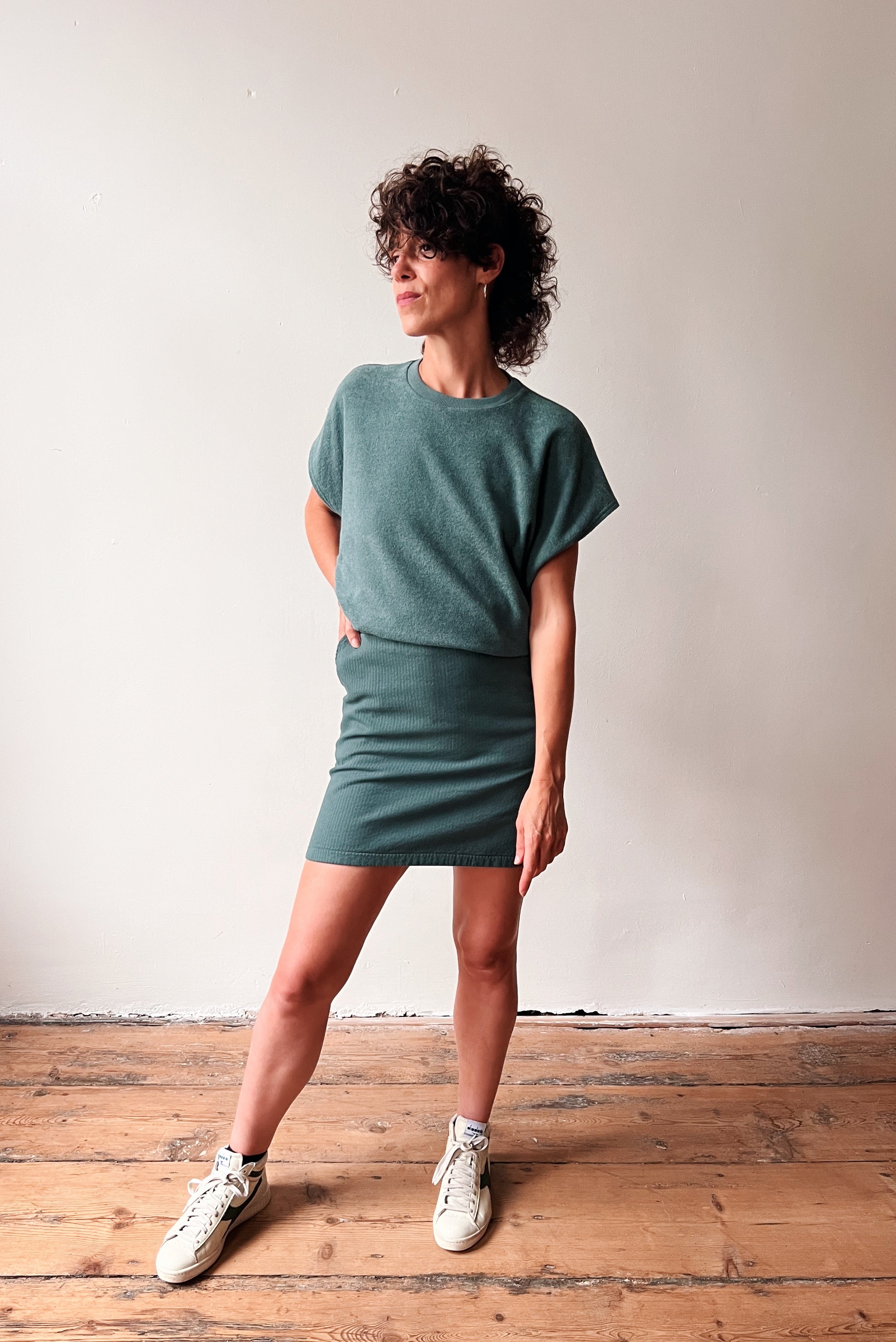 Sleeveless Sweater Ayla - Sage Terry