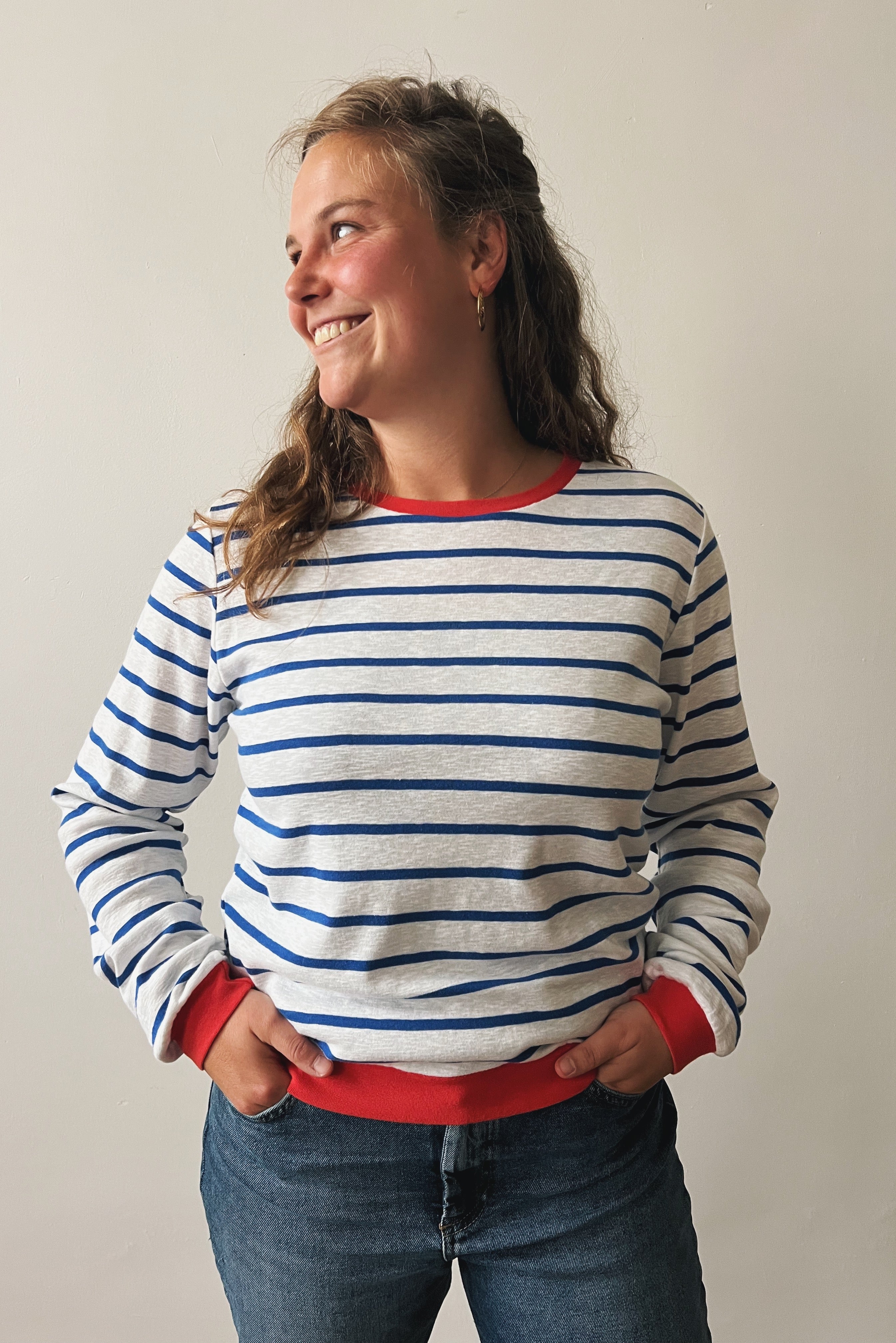 Jumper Mia - Royal Blue Stripes