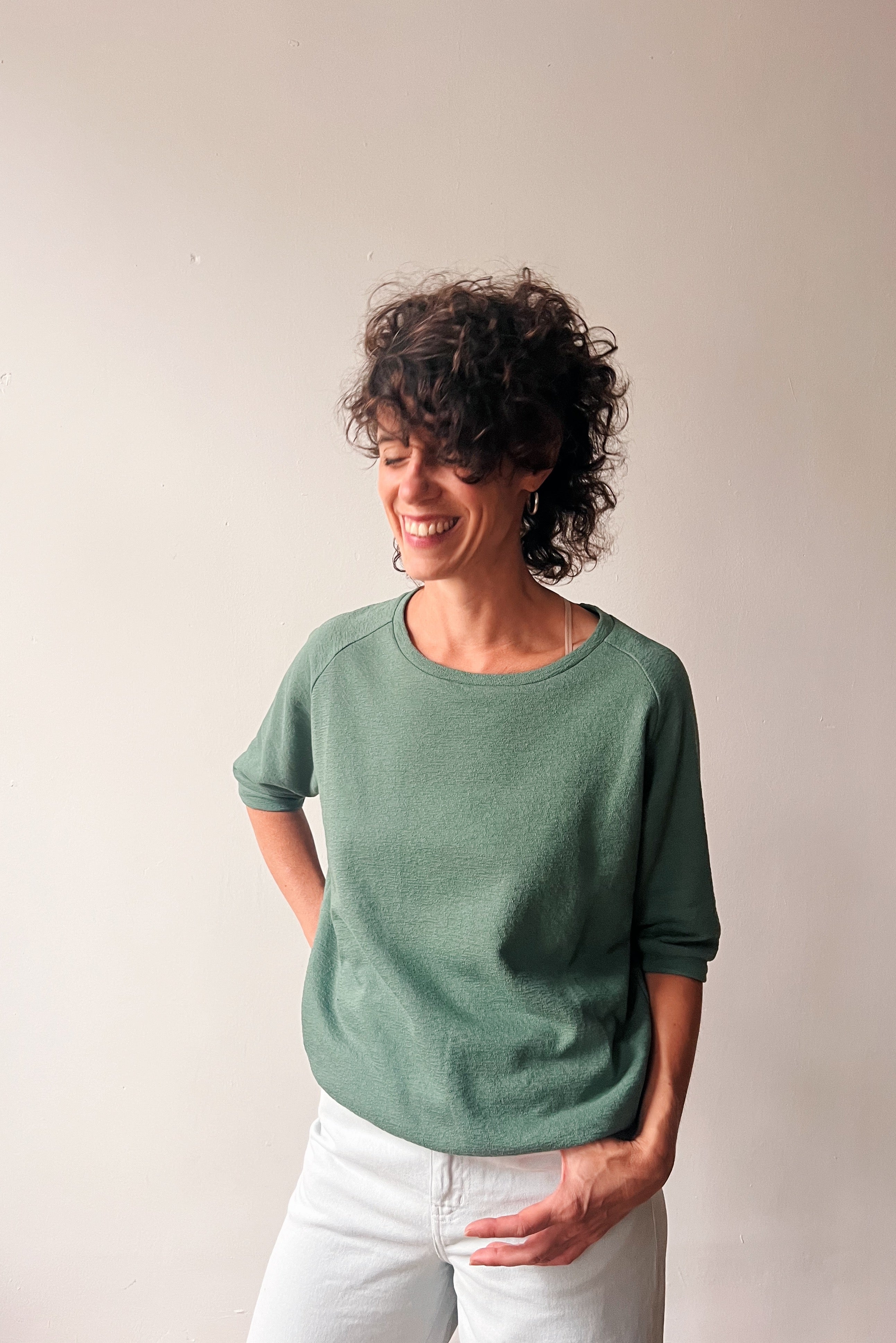 Midsleeve Sweater Cosette - Soft Sage