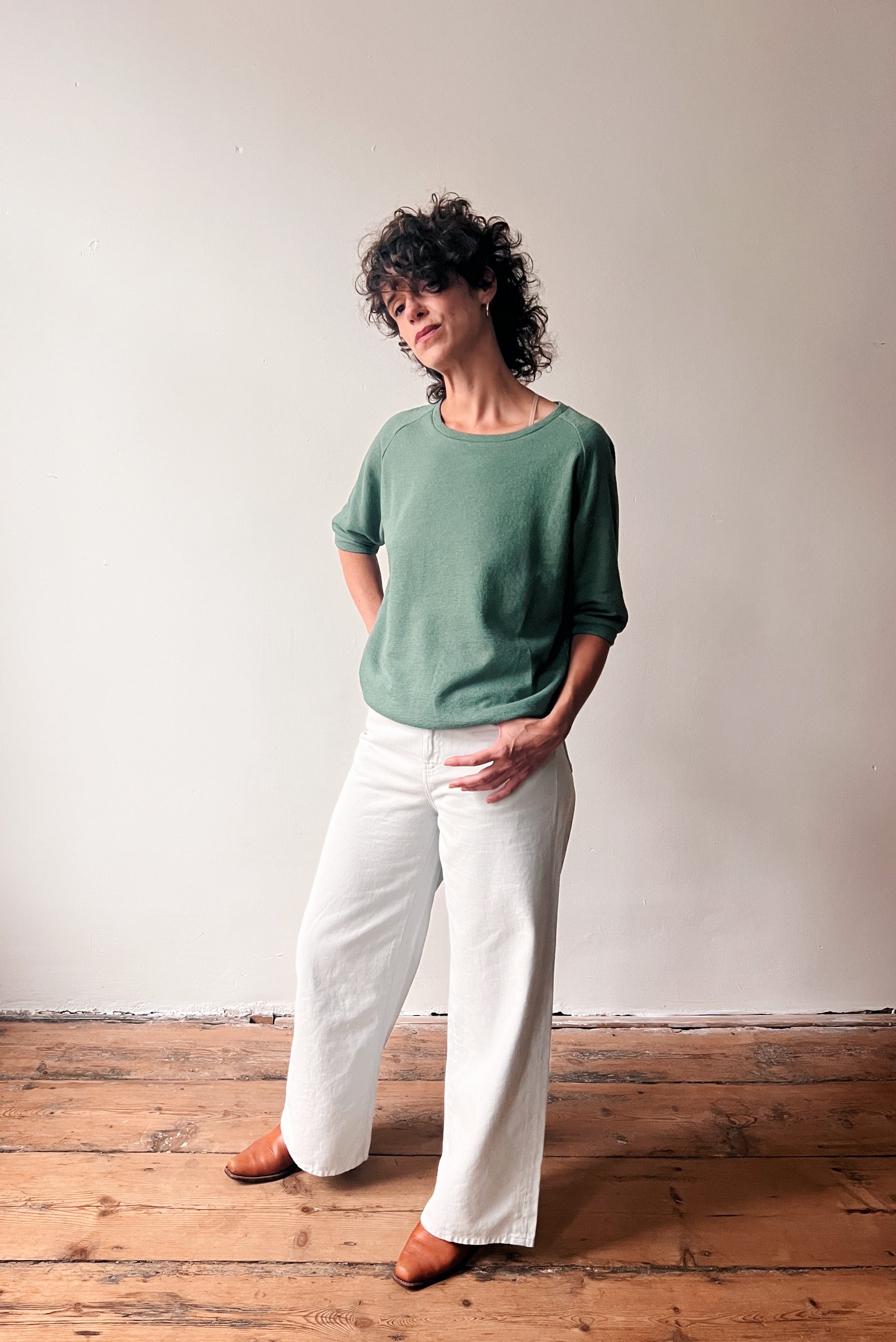 Midsleeve Sweater Cosette - Soft Sage