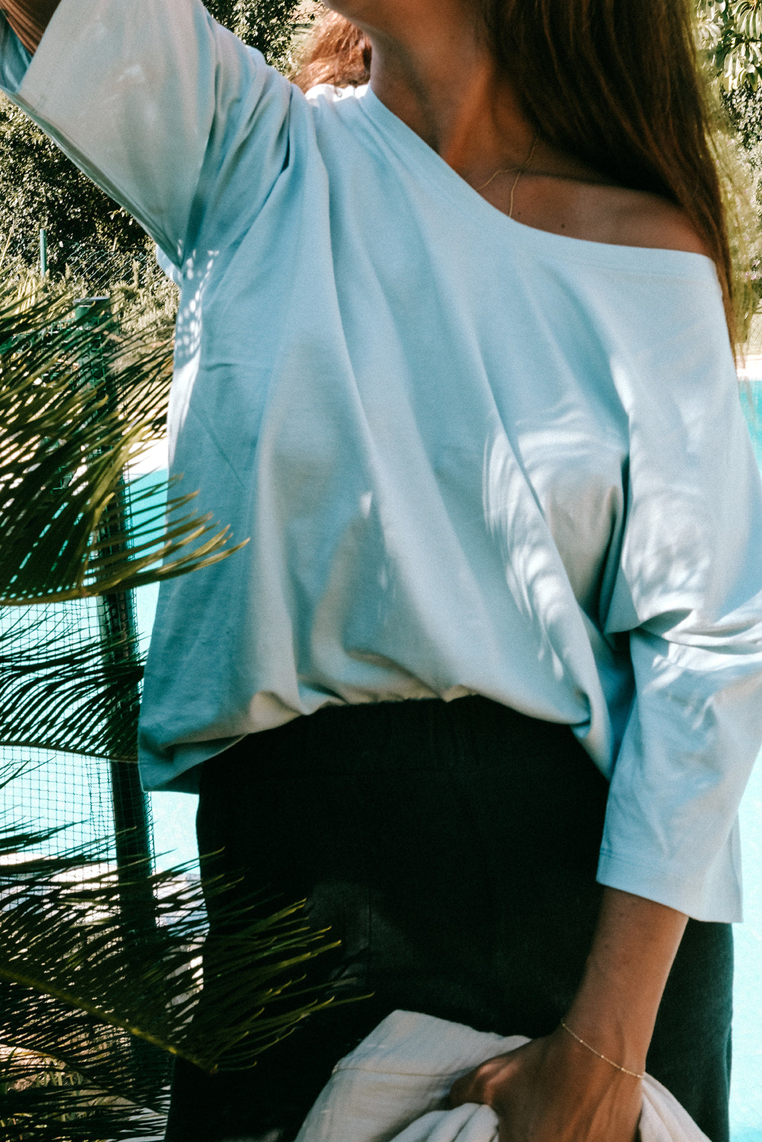 the dão store - [dao x eva] 3/4 Tshirt Eva - Water Blue - T-shirts | Tops