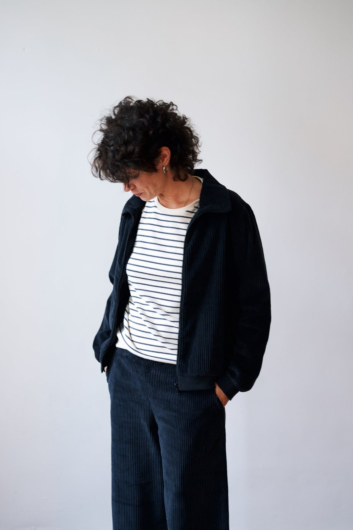Wide Pants Marta - Corduroy - Charcoal