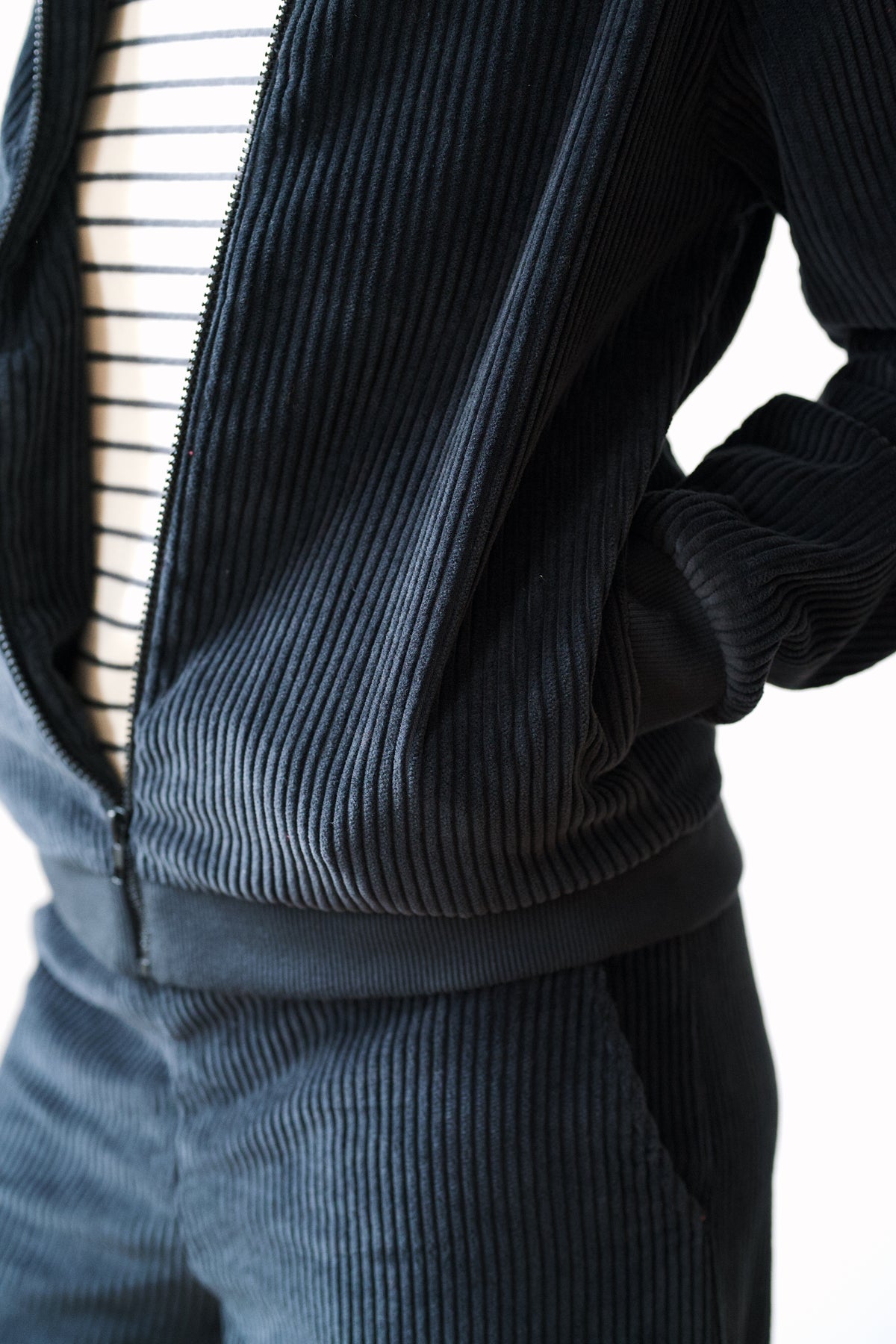 Jacket Reza - Corduroy - Charcoal