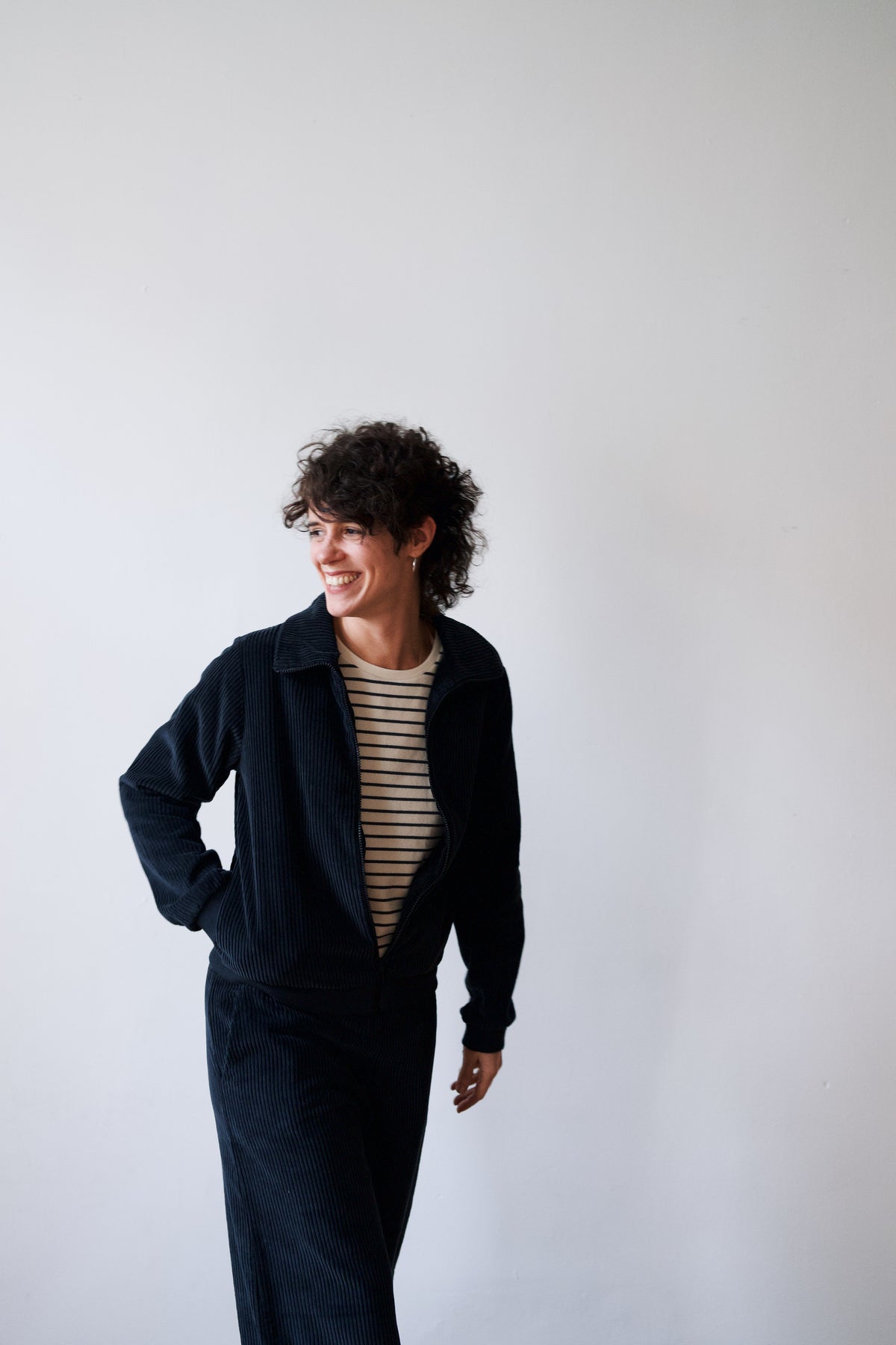 Jacket Reza - Corduroy - Charcoal