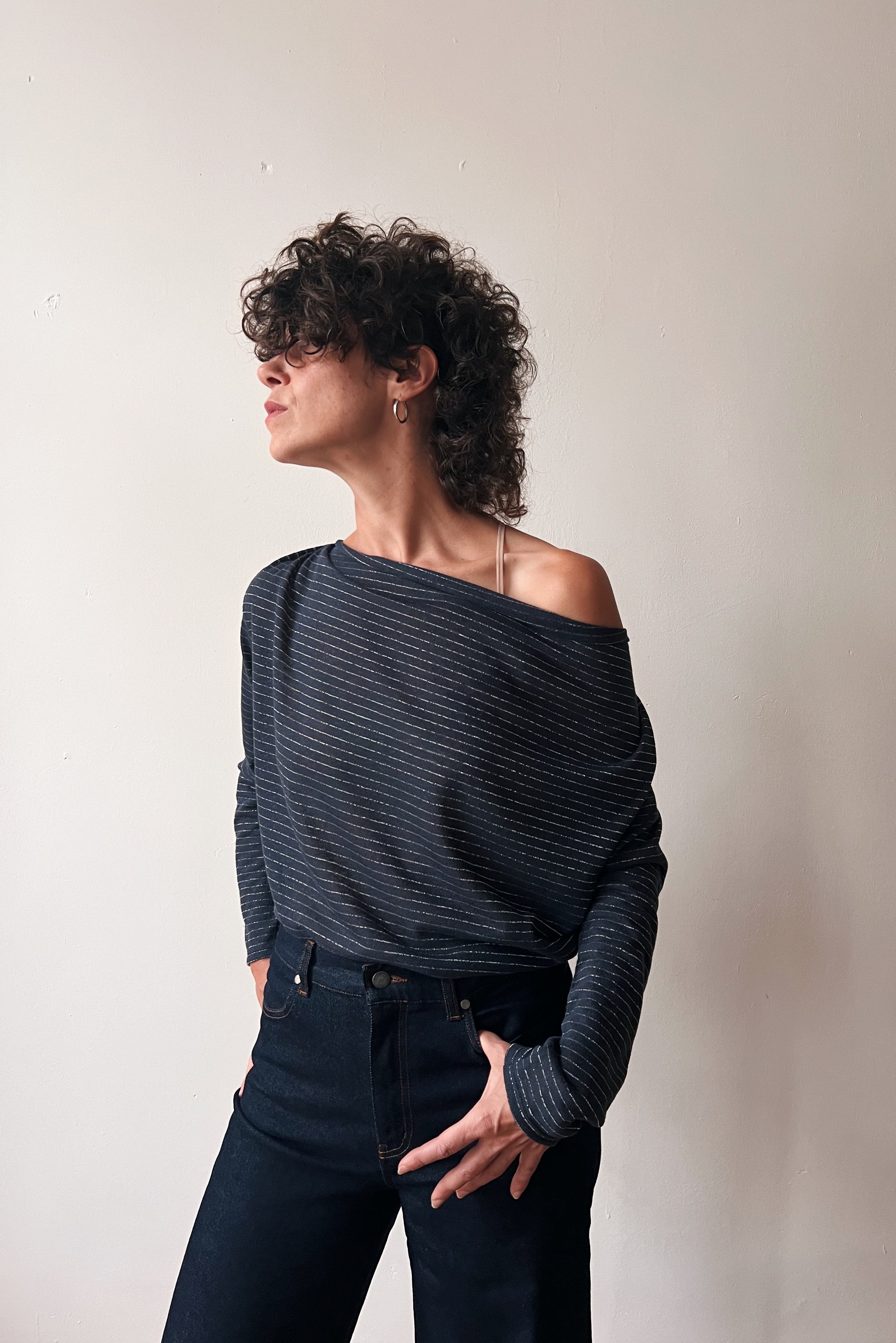 Longsleeve Yonna - Indigo Silver