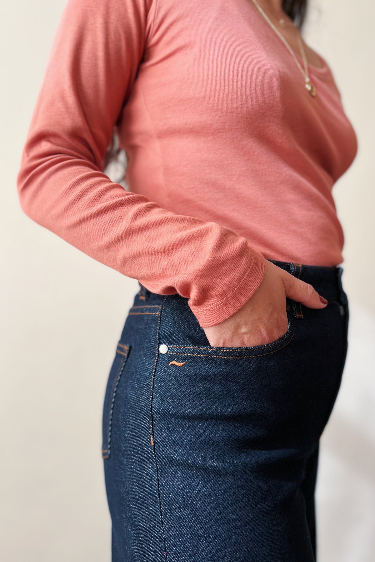Longsleeve Emmy - Blush Rib