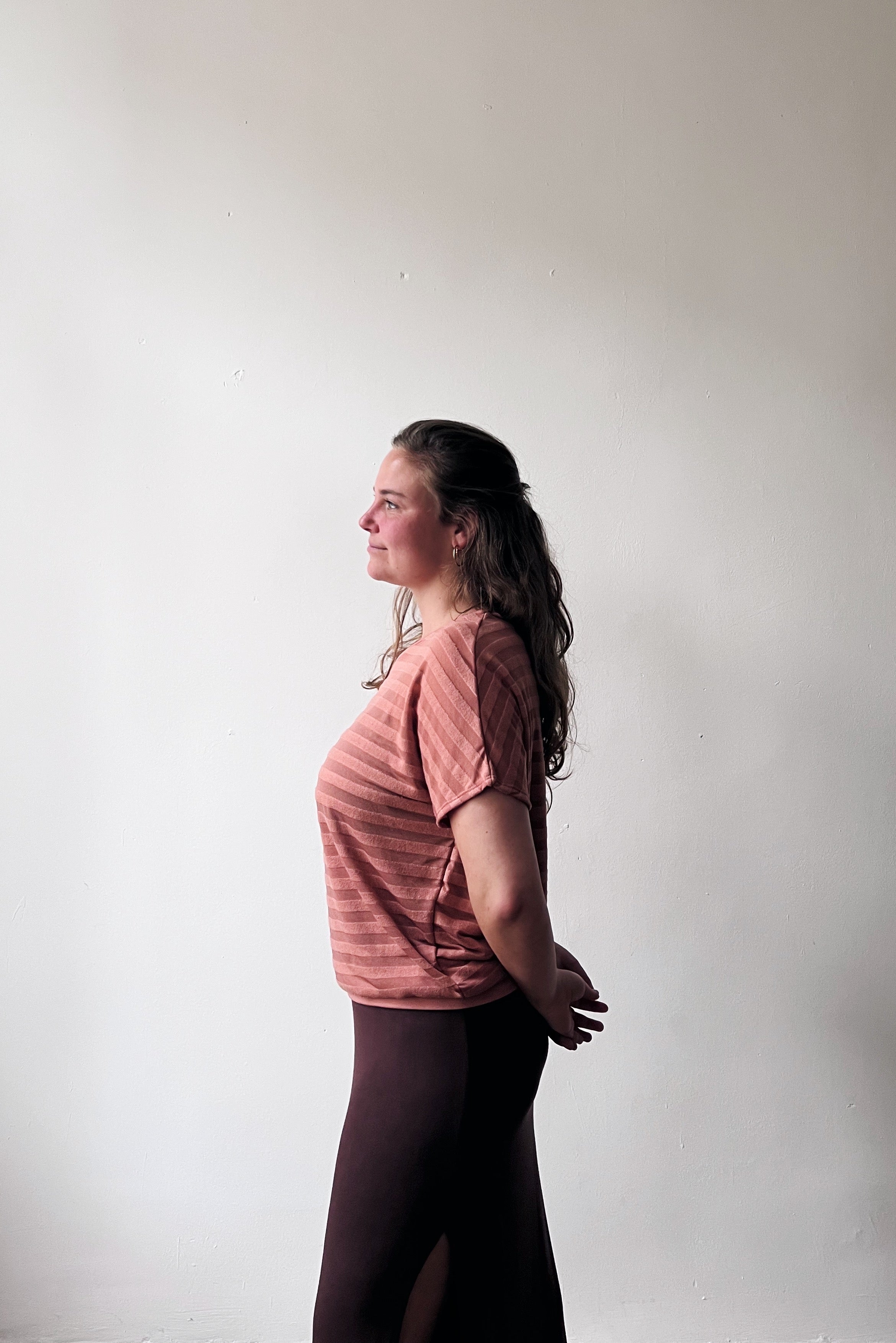 Shortsleeve Sweater Lucia - Dahlia Stripes