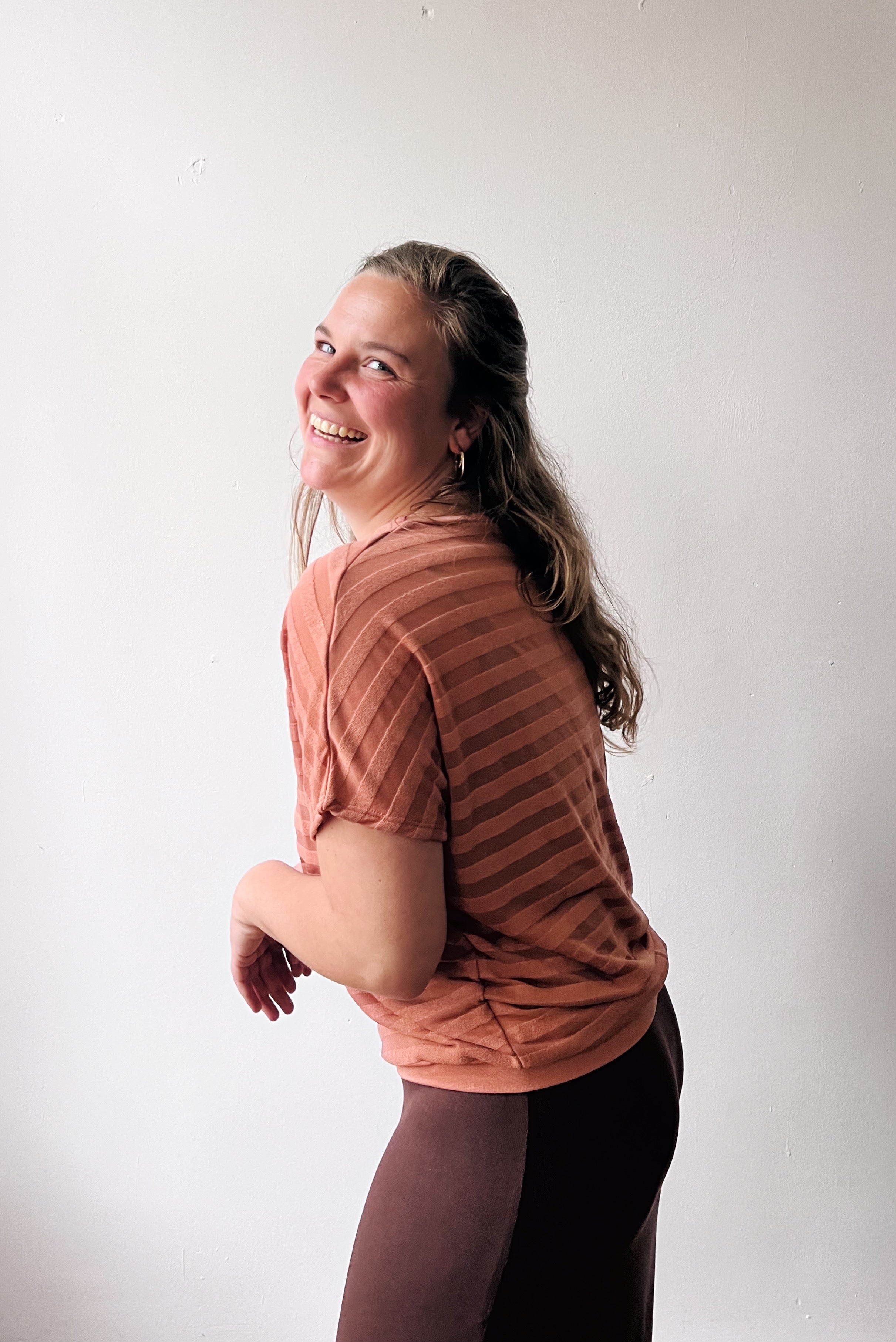 Shortsleeve Sweater Lucia - Dahlia Stripes