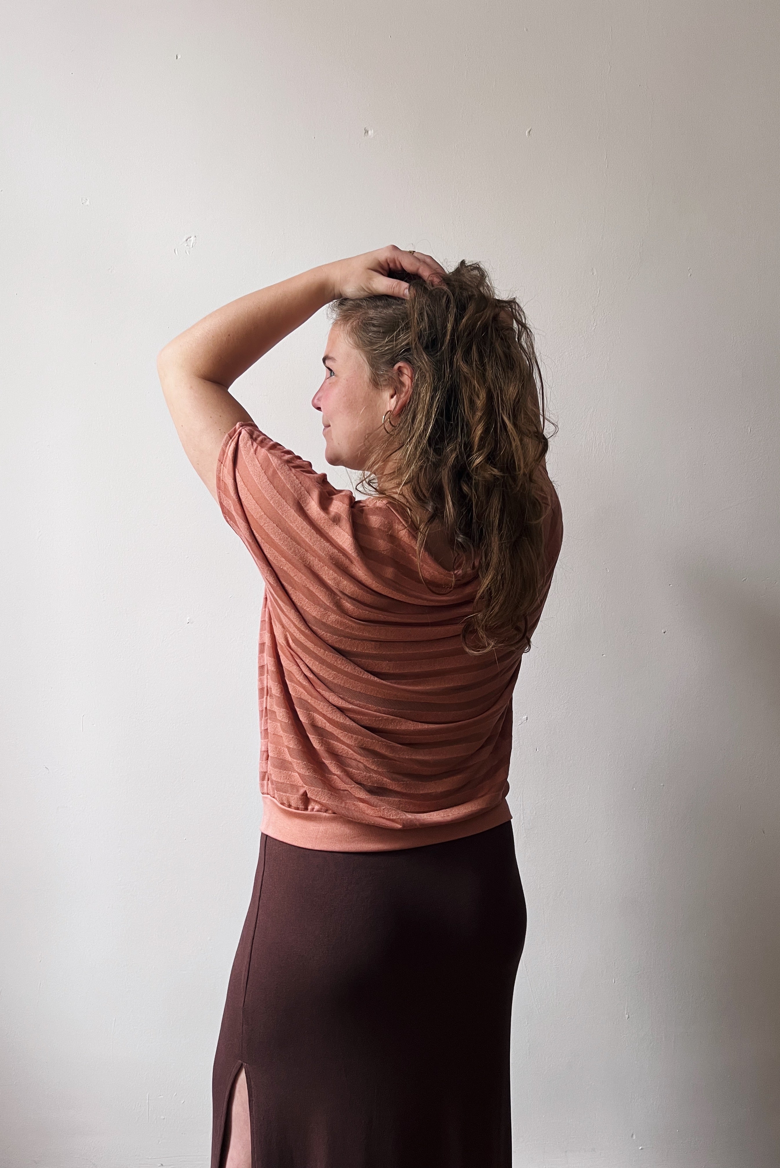 Shortsleeve Sweater Lucia - Dahlia Stripes