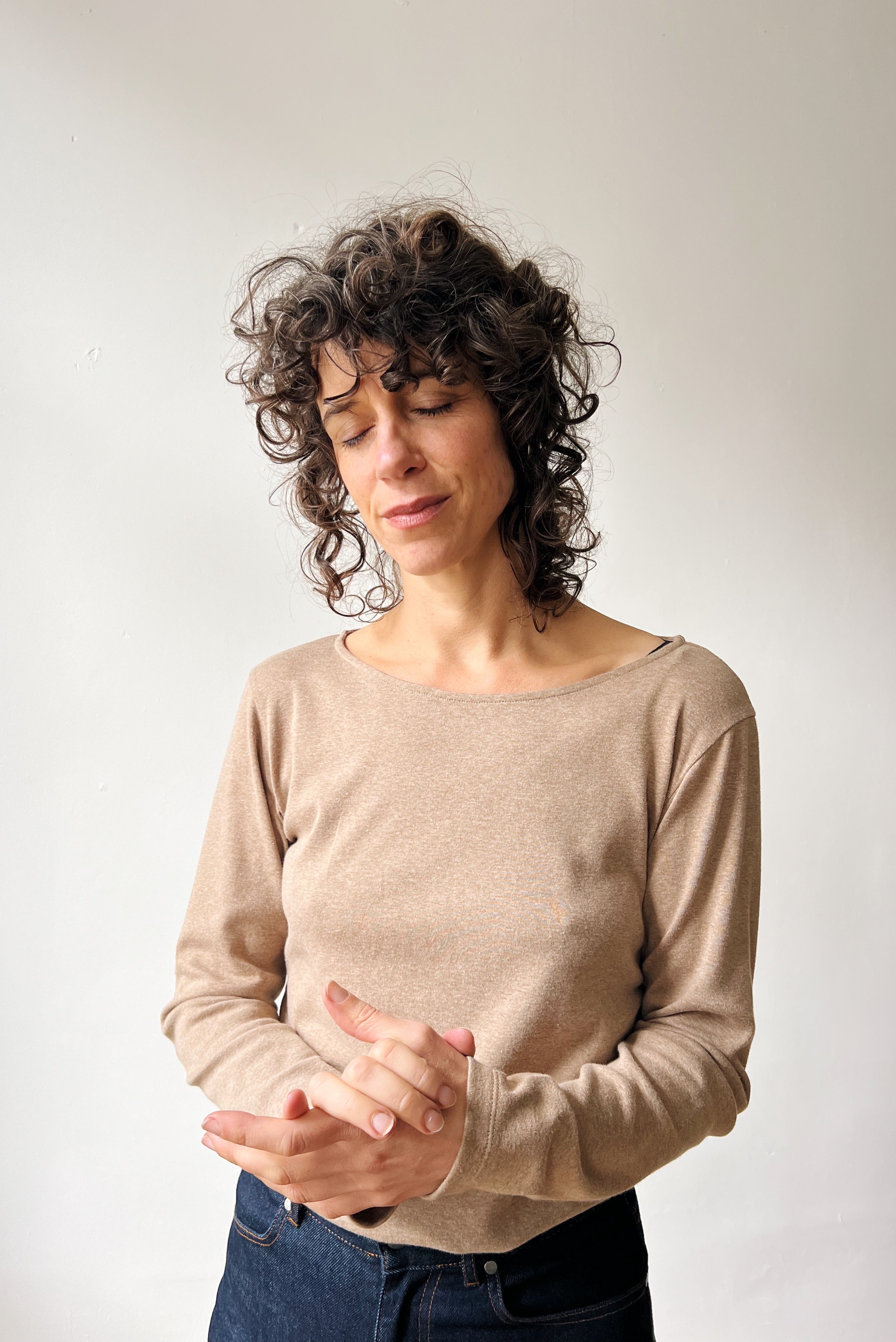 Longsleeve Ida - Café au Lait