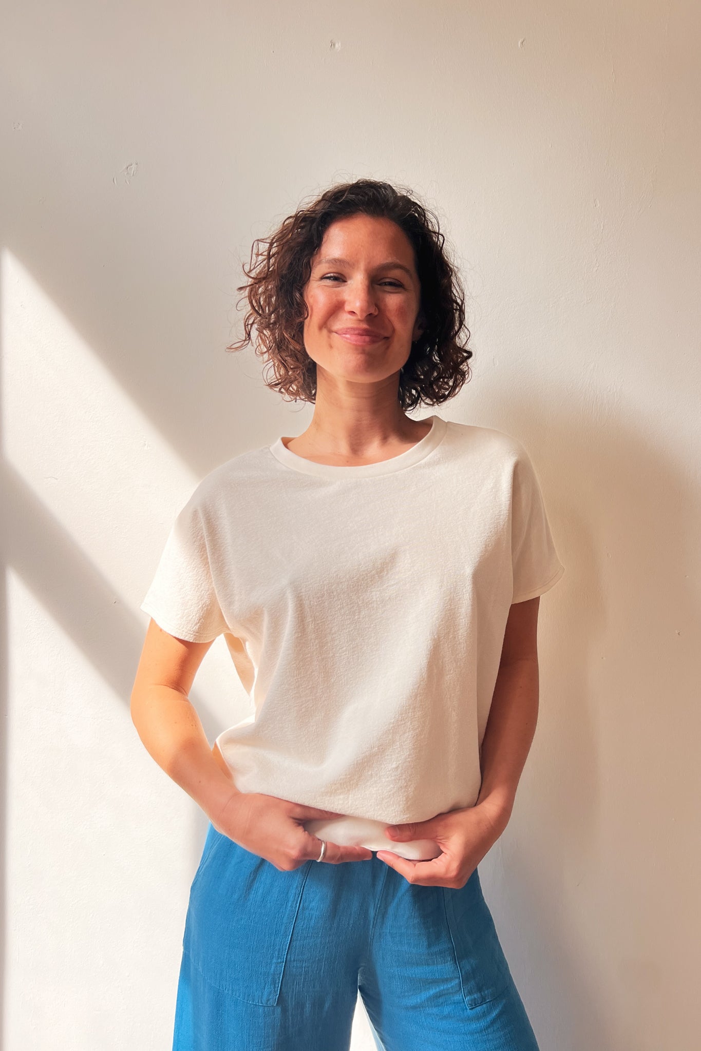 Shortsleeve Sweater Lucia - Oat