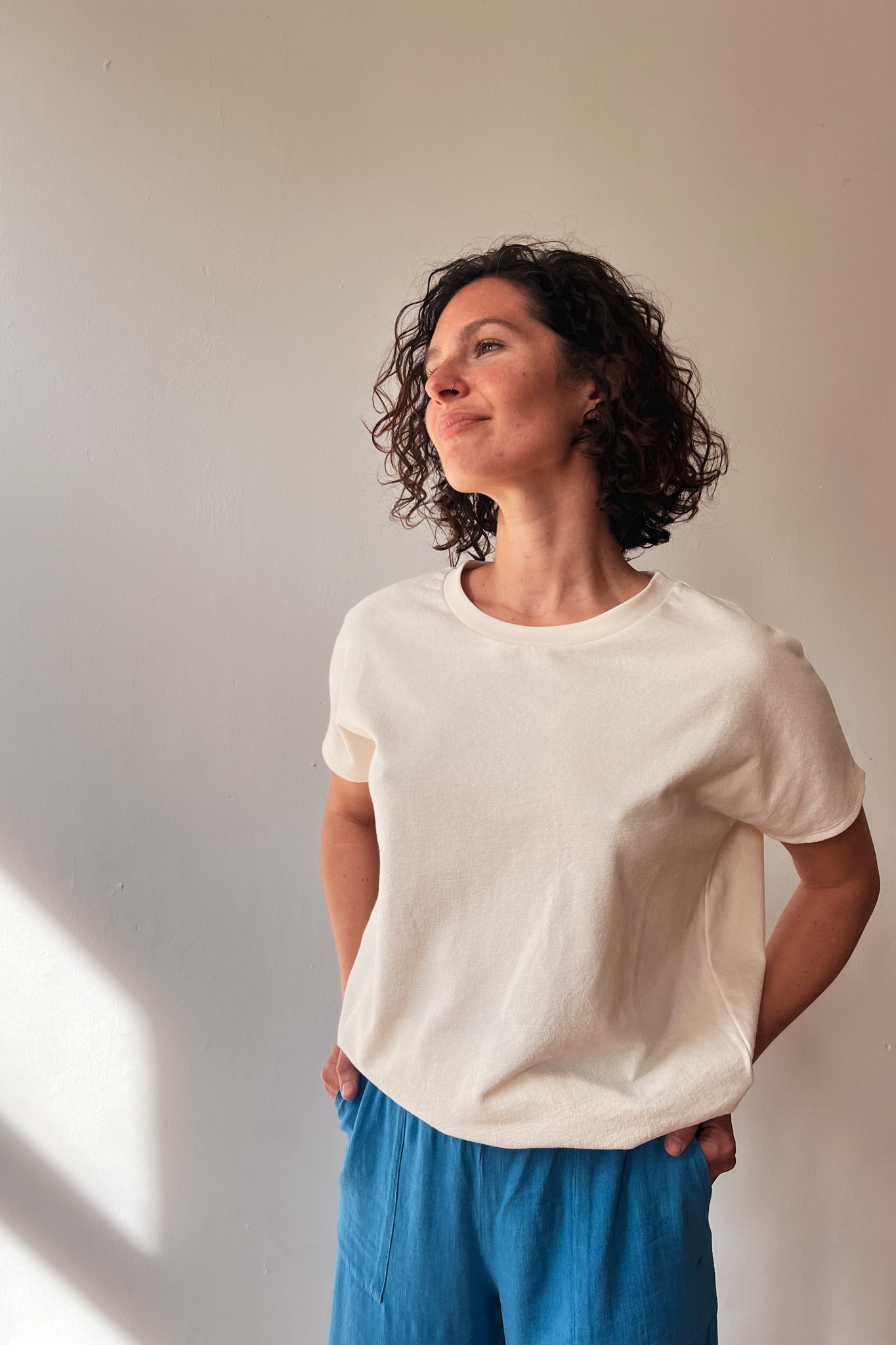 Shortsleeve Sweater Lucia - Oat
