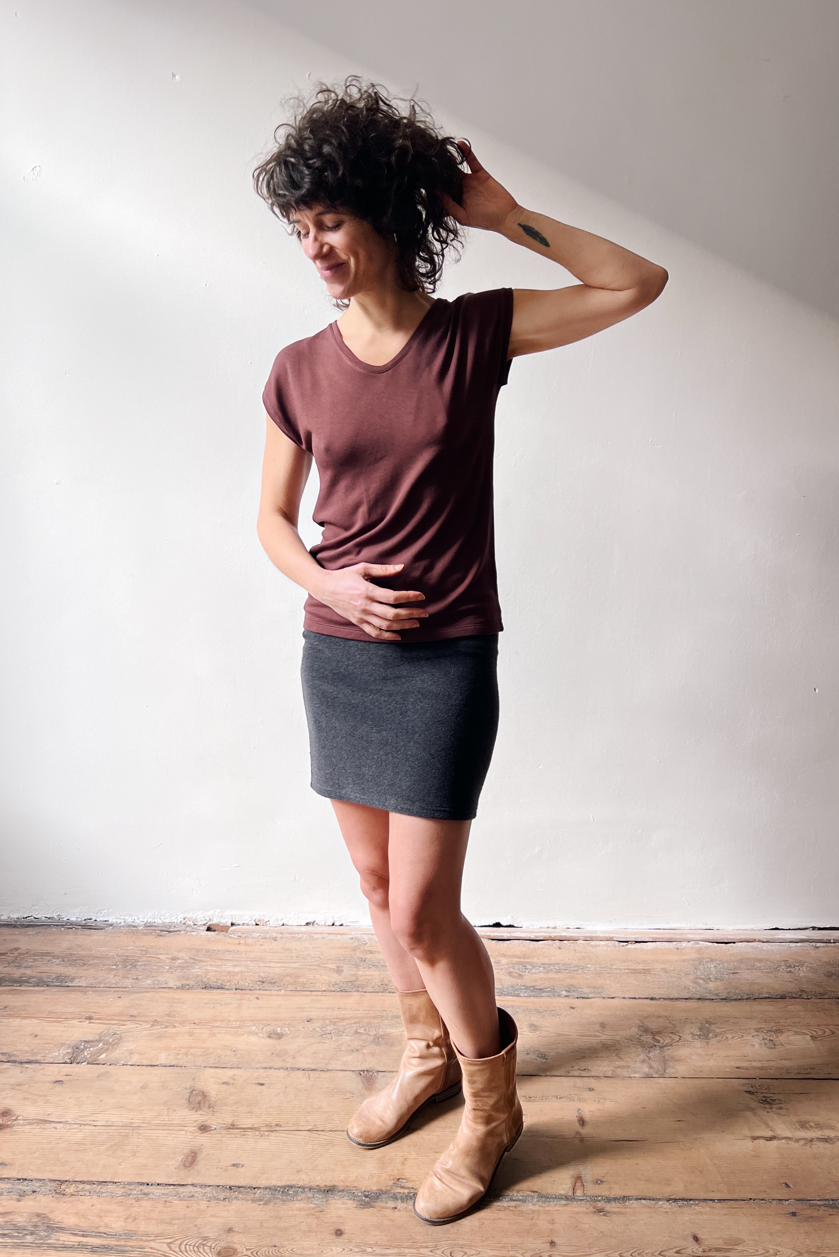 T-Shirt Esmé - Aubergine
