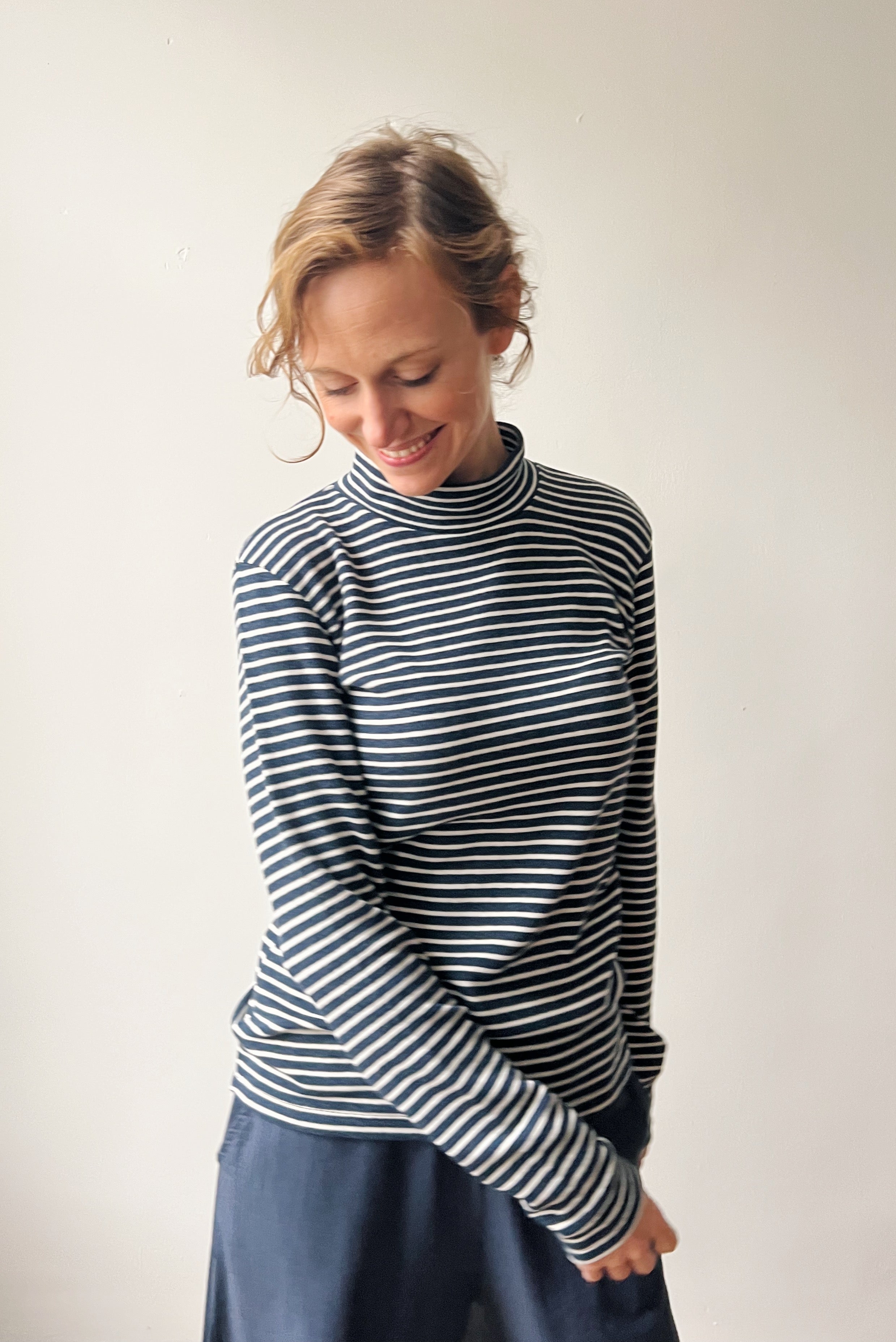 Turtleneck - Sailor Blue Stripes