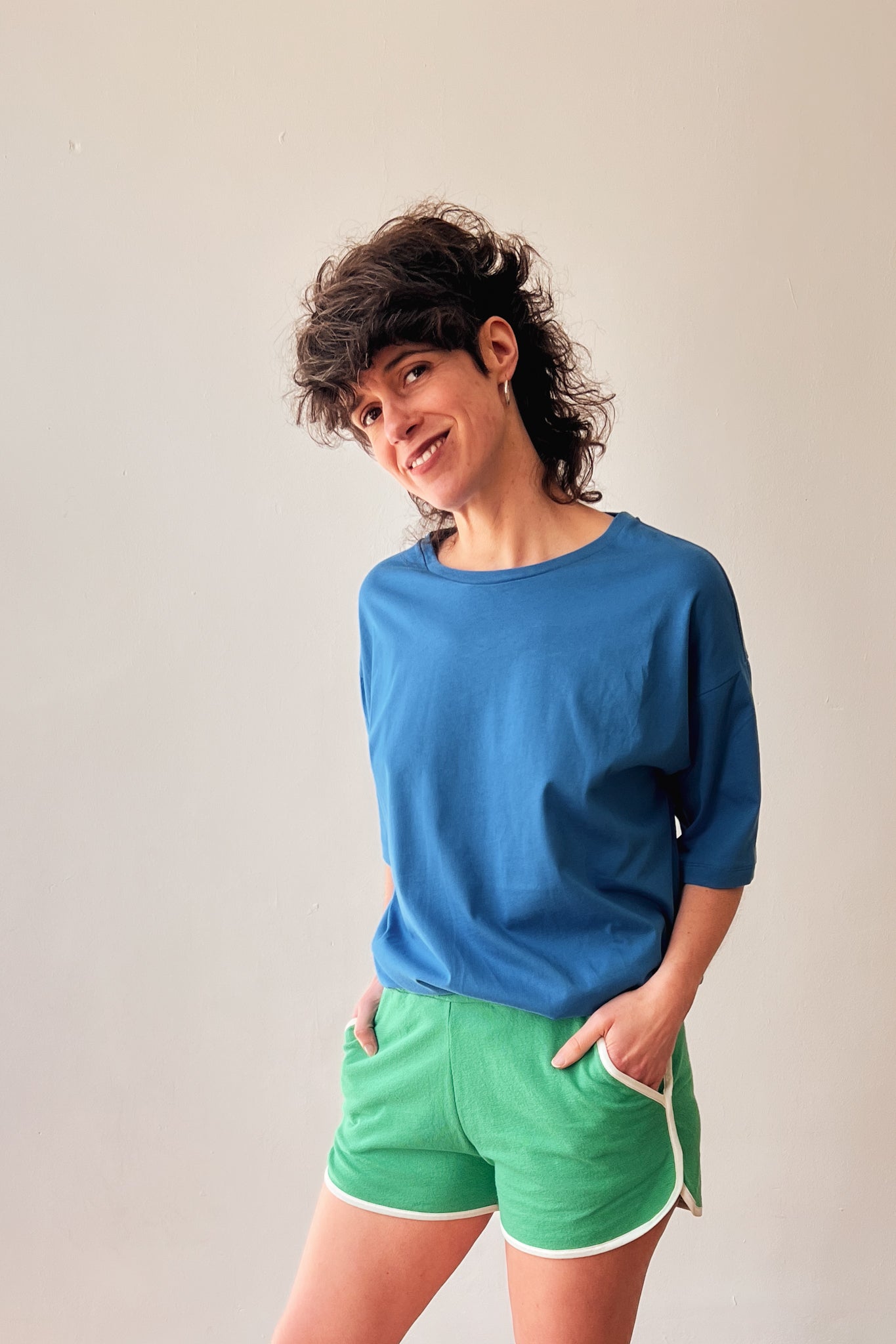 Boyfriend T-Shirt Millie - Bright Blue