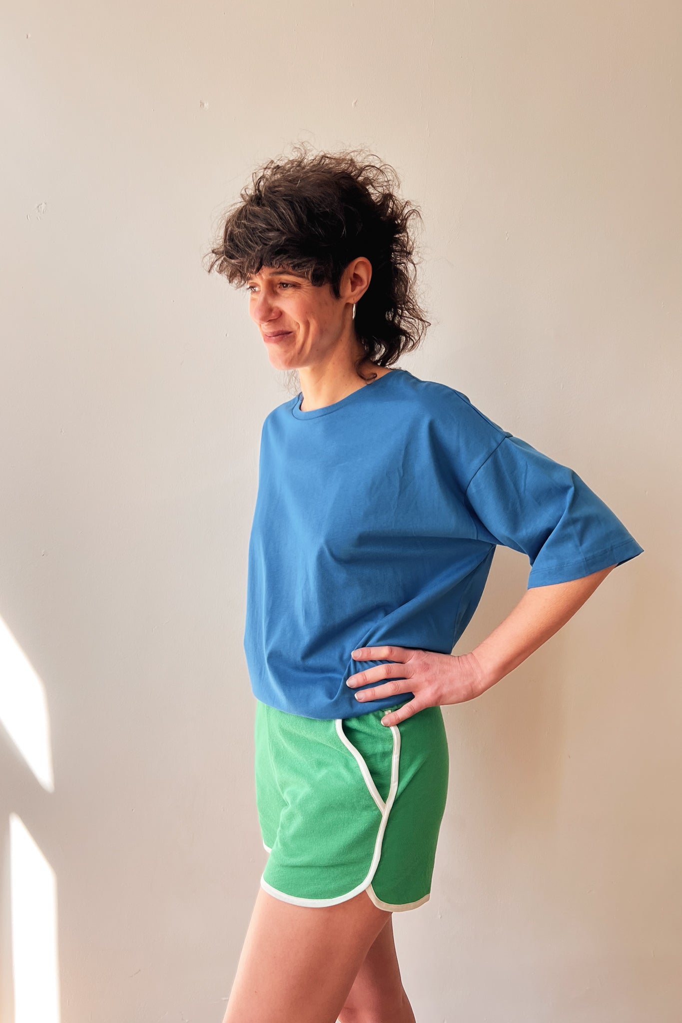 Boyfriend T-Shirt Millie - Bright Blue