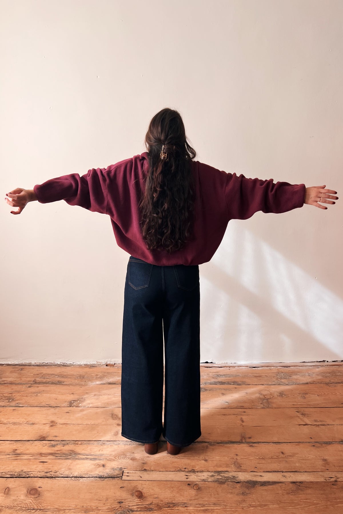 Knitted Sweater Bea - Aubergine