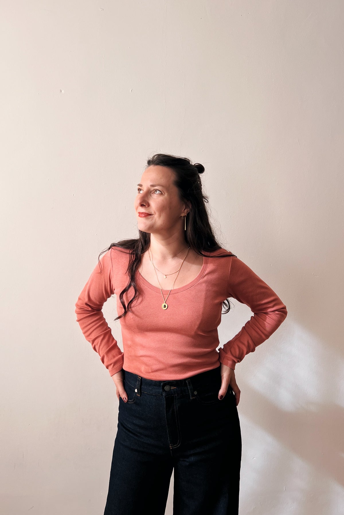 Longsleeve Emmy - Blush Rib