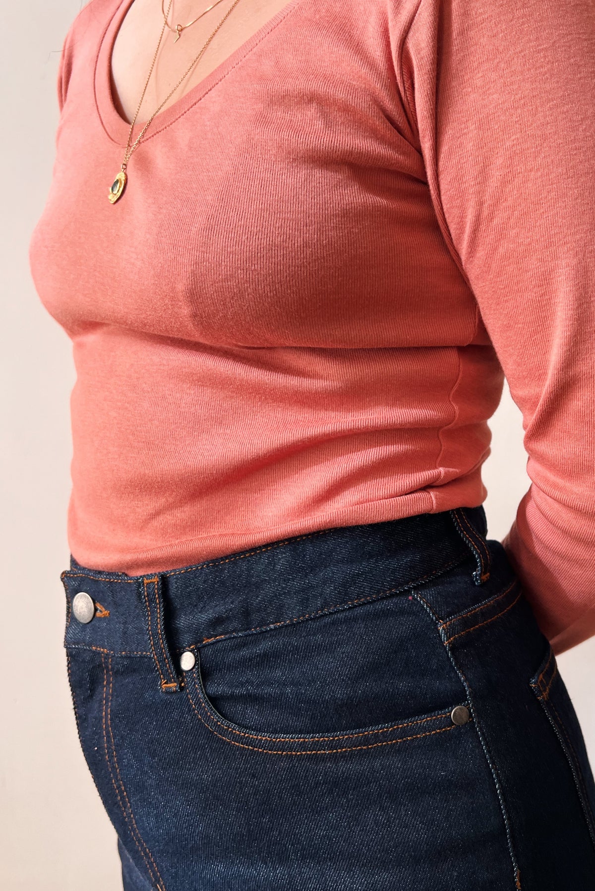 Longsleeve Emmy - Blush Rib