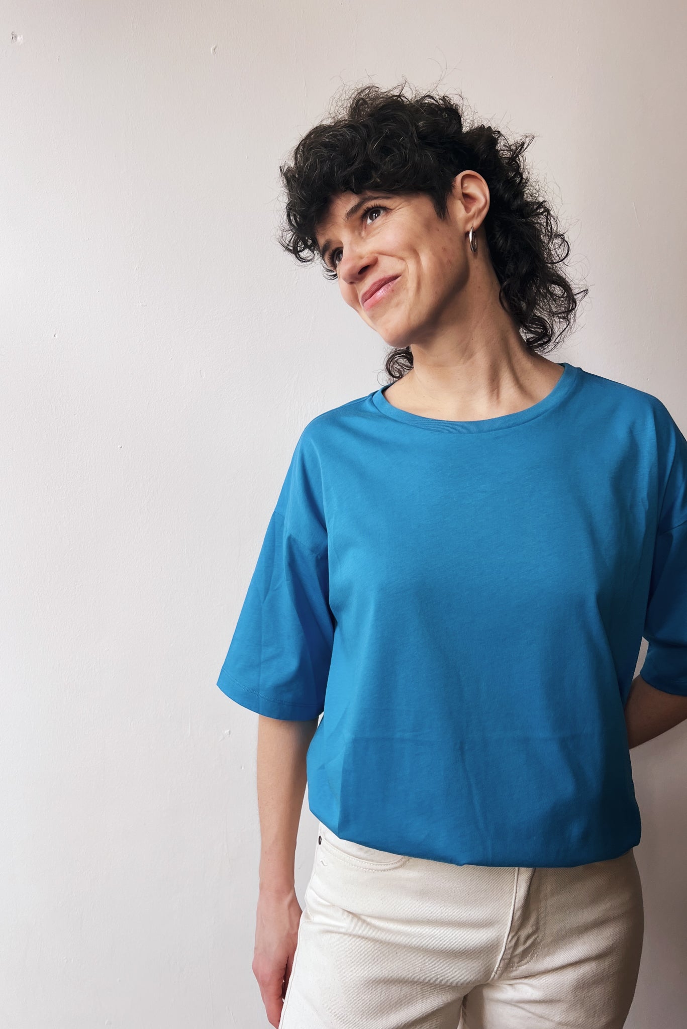 Boyfriend T-Shirt Millie - Bright Blue