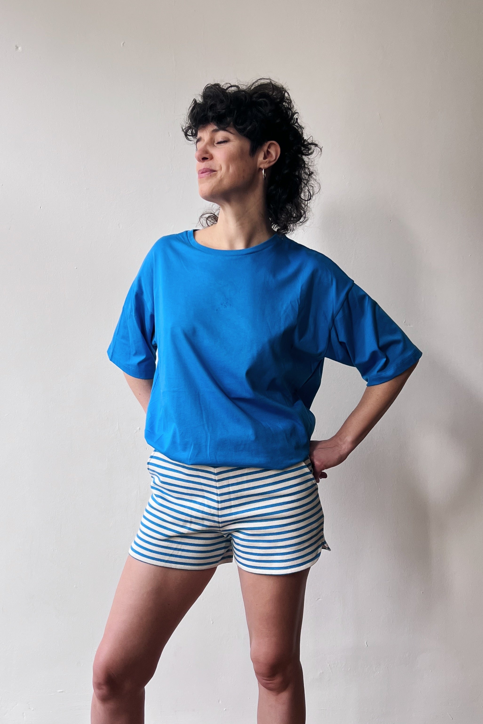 Boyfriend T-Shirt Millie - Bright Blue