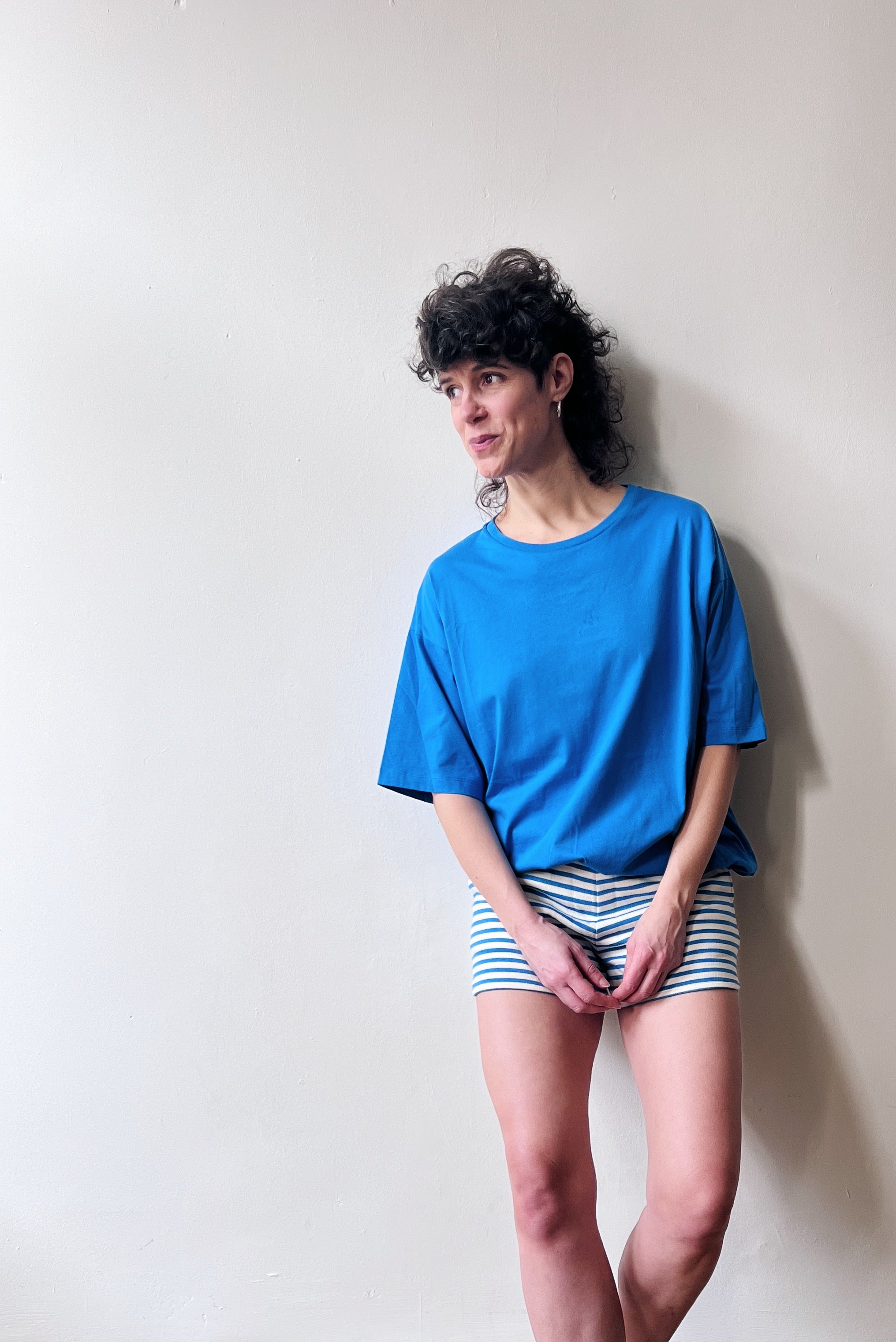 Boyfriend T-Shirt Millie - Bright Blue