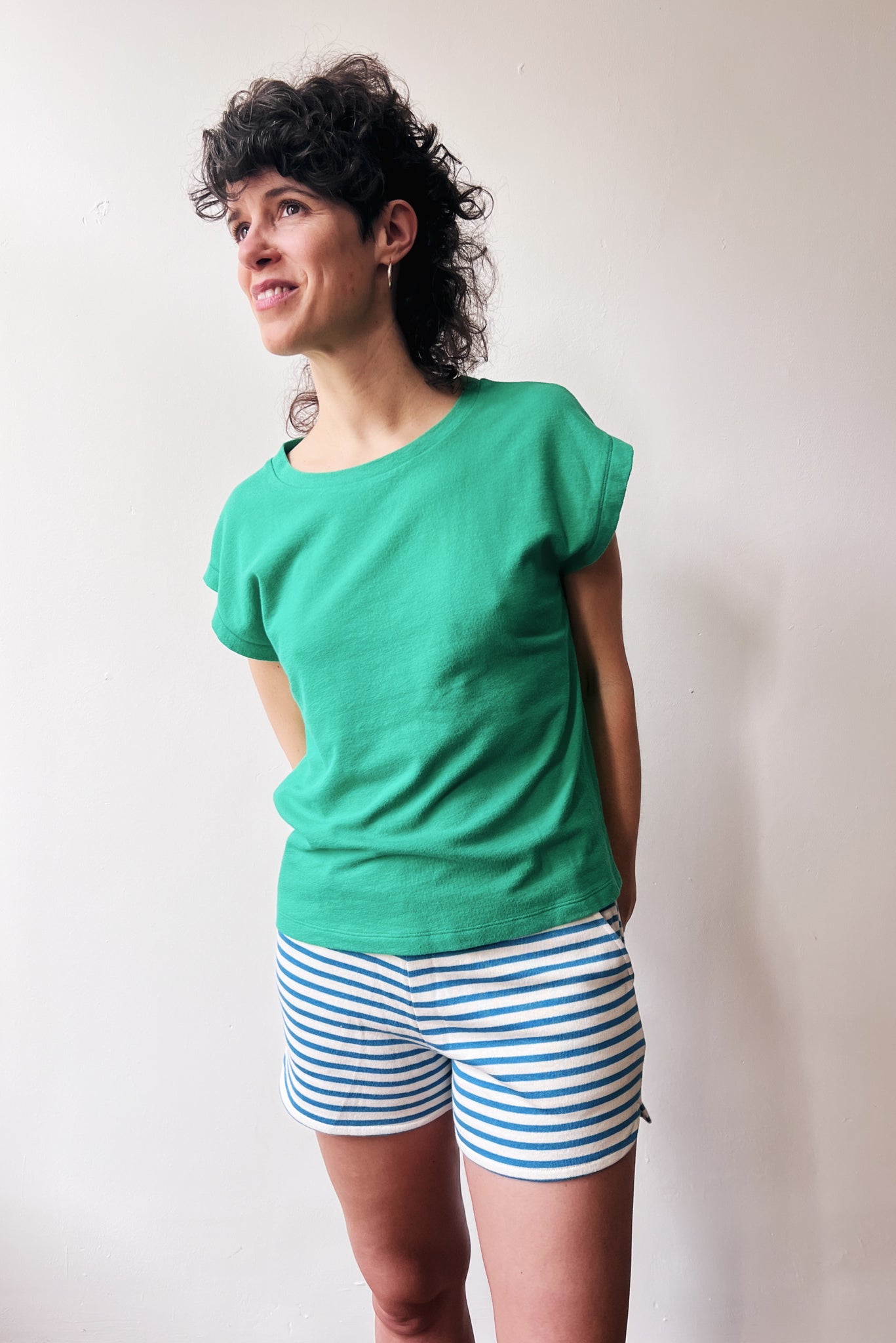 Short Nala - Bright Blue Stripes