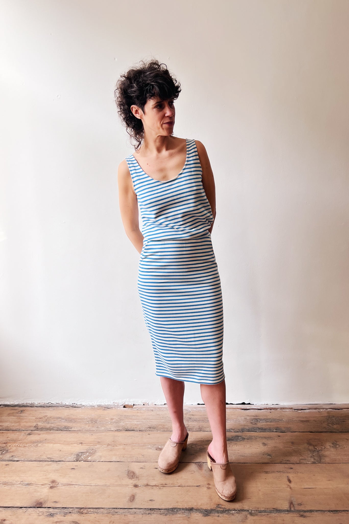 Top Zoë - Bright Blue Stripes