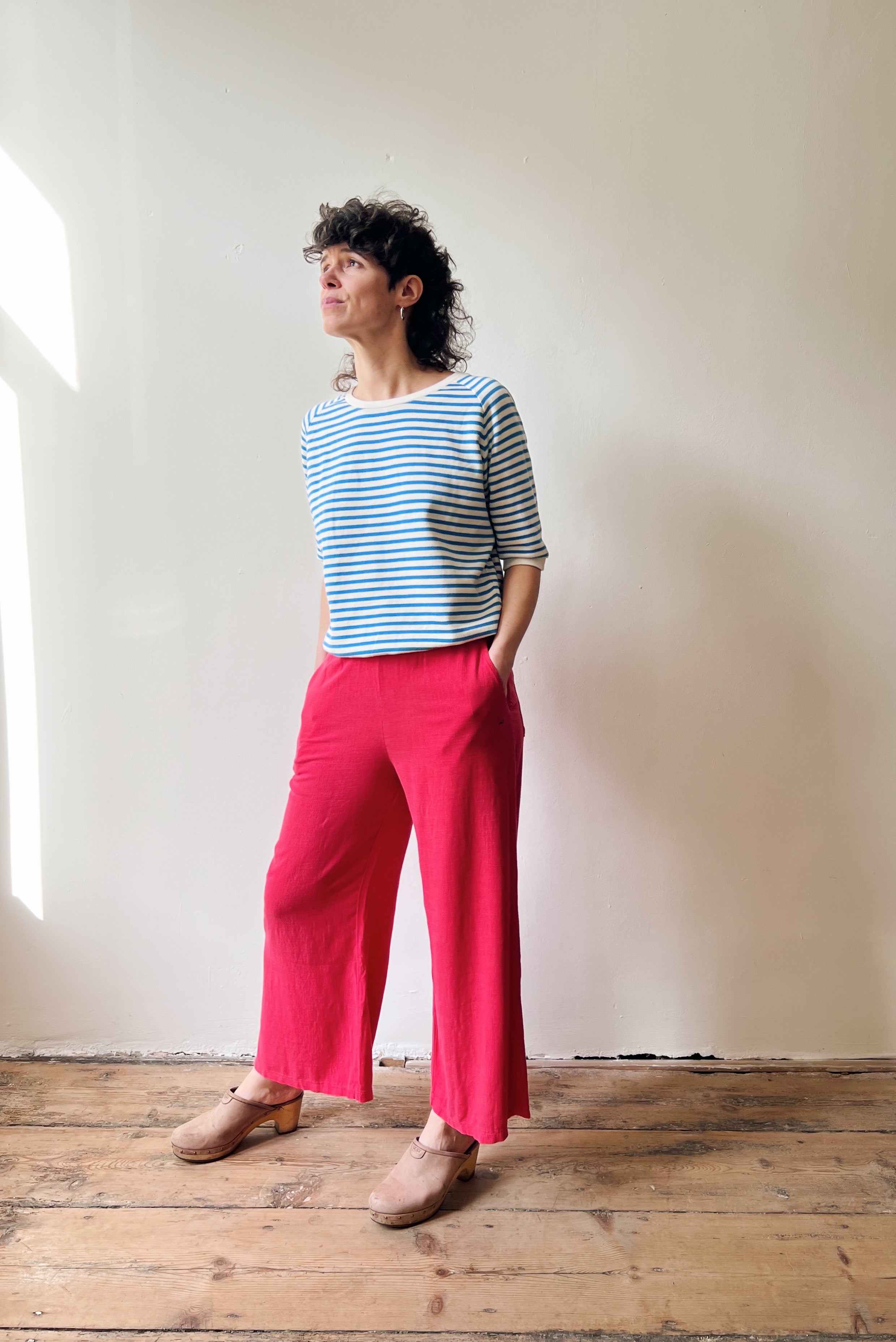 Wide 7/8 Pants Mira - Coral