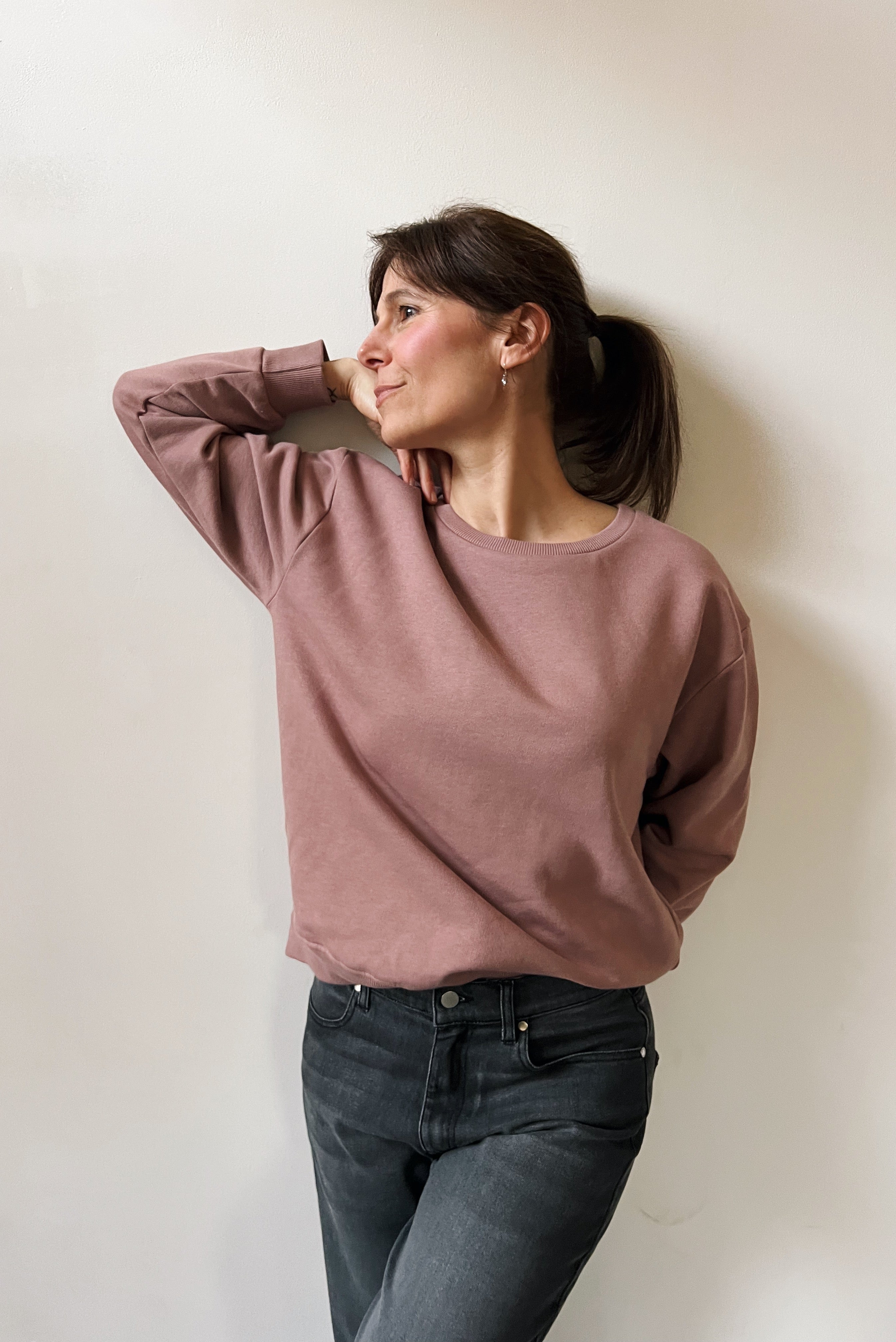 Sweater Elle - Old pink