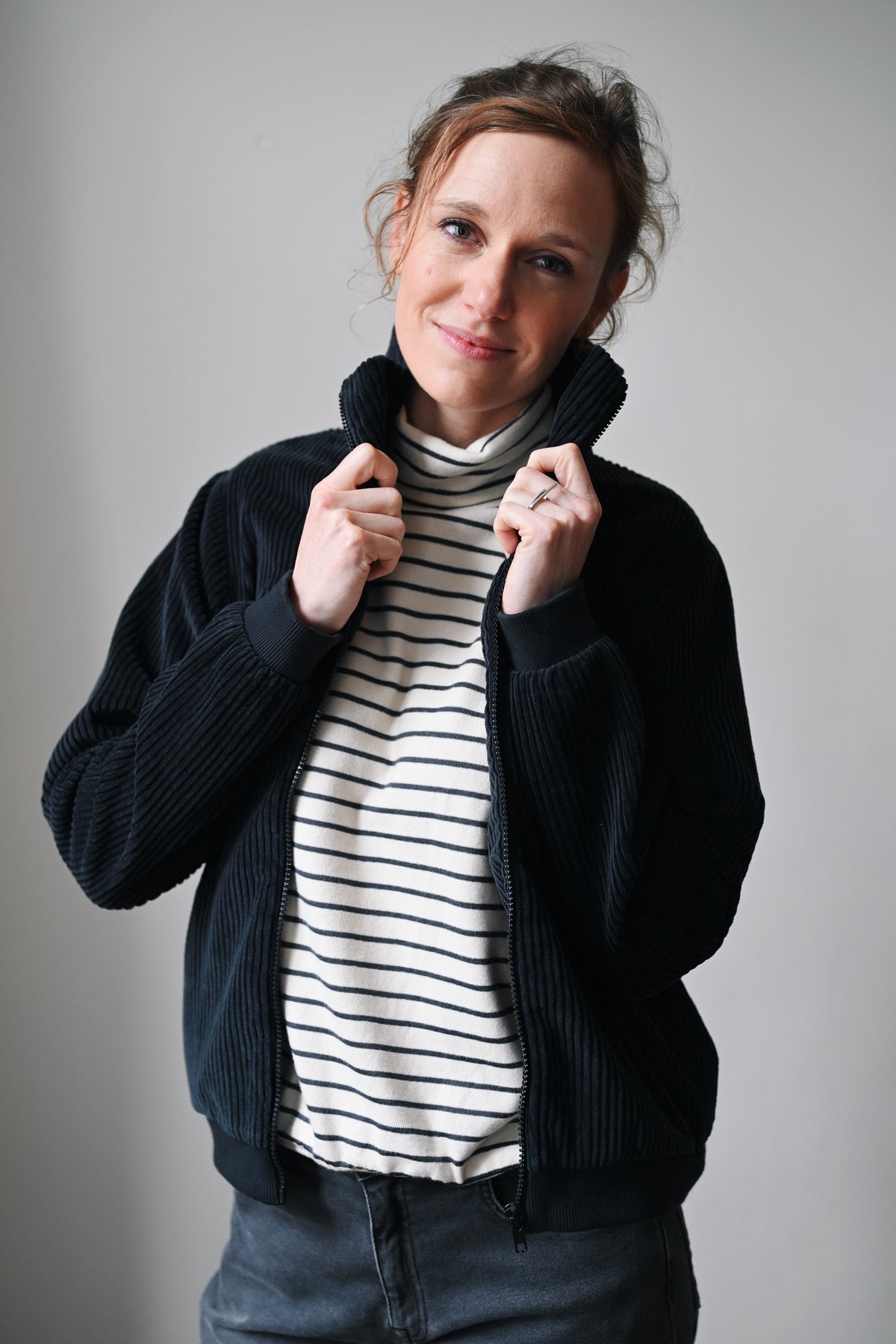 Jacket Reza - Corduroy - Charcoal