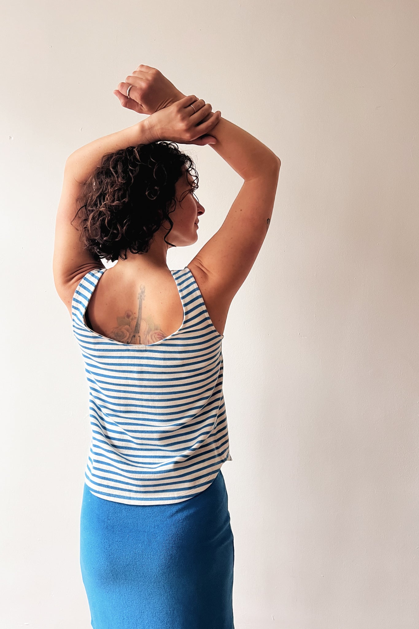 Top Zoë - Bright Blue Stripes