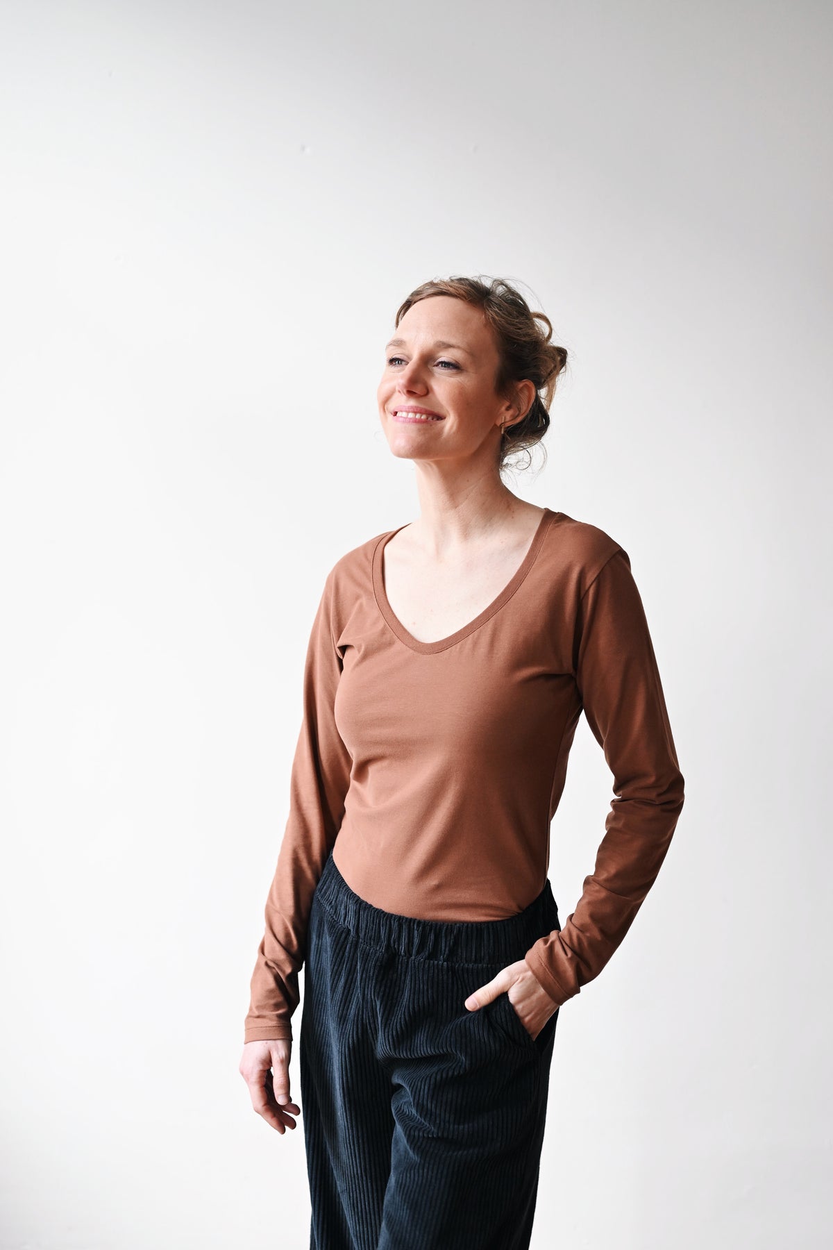 Longsleeve Emmy - Noisette