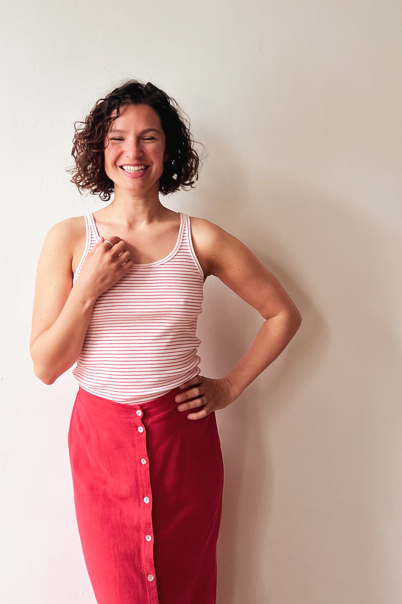 Top Marceline - Coral Stripes