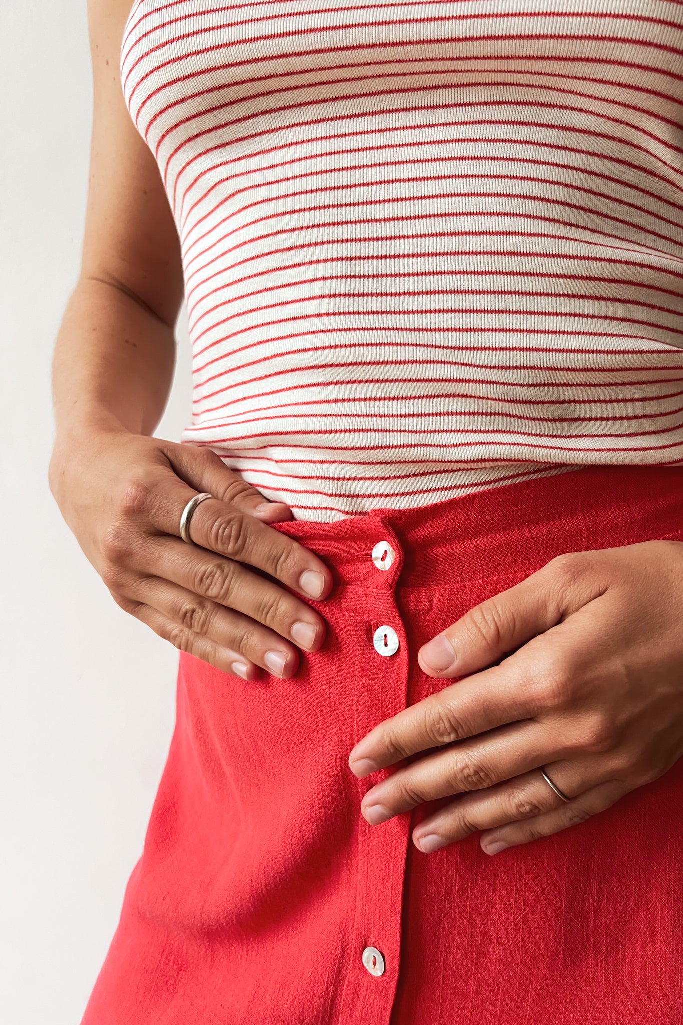 Top Marceline - Coral Stripes