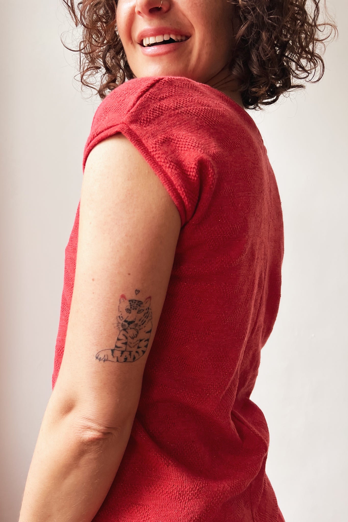 T-Shirt Esmé - Coral Jacquard