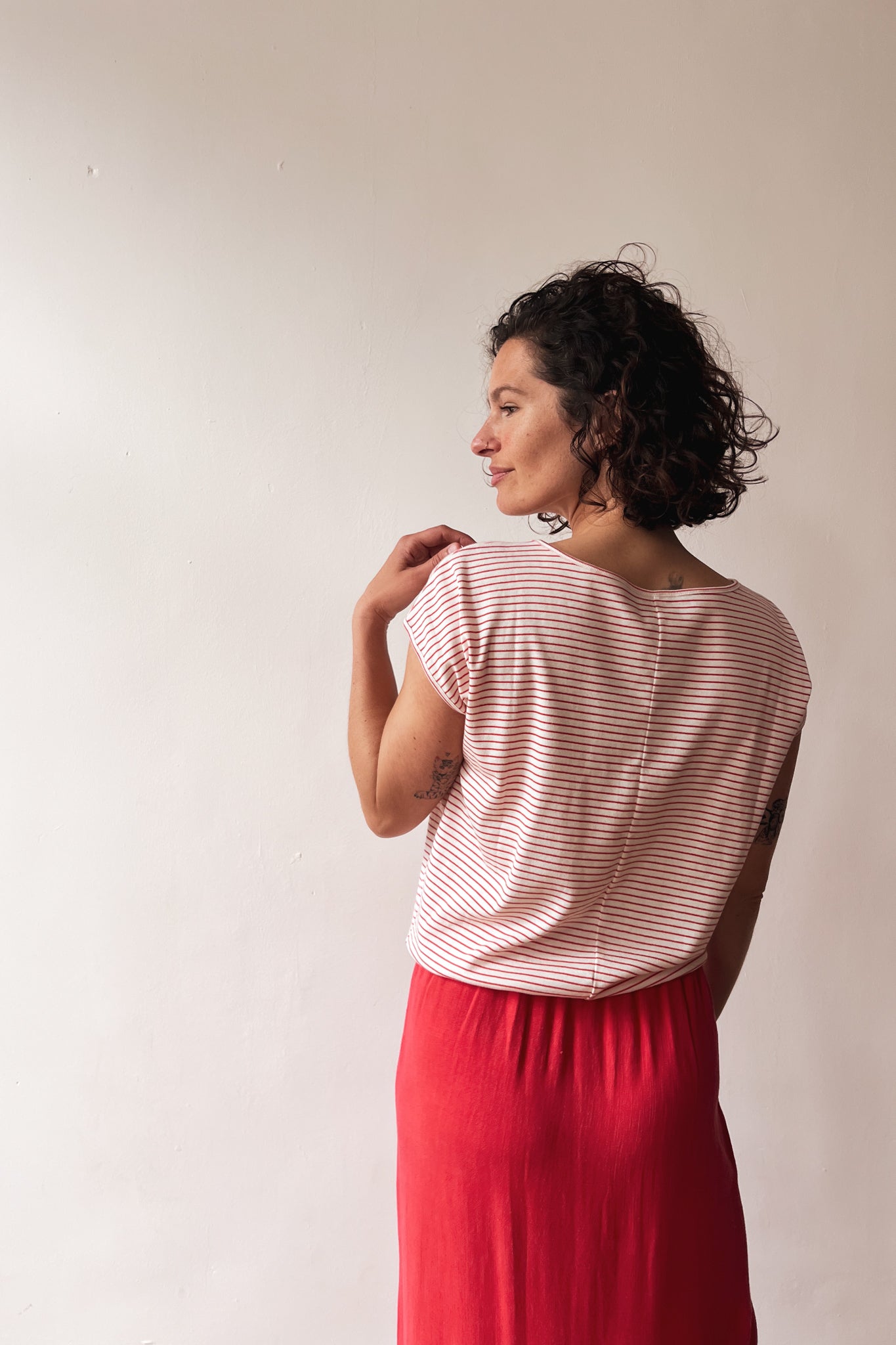 Top Aya - Coral Stripes