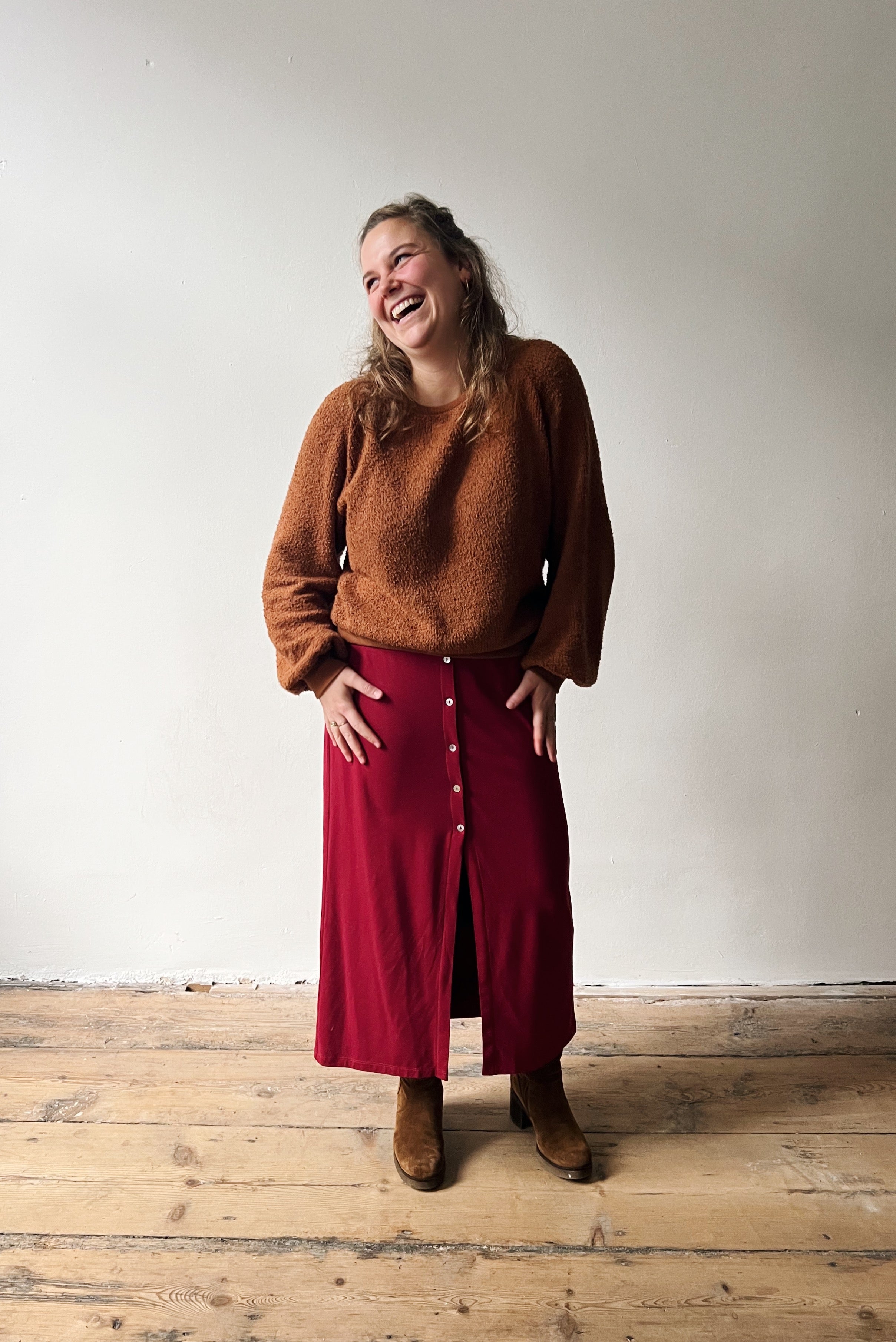 Skirt Luna - Pomegranate