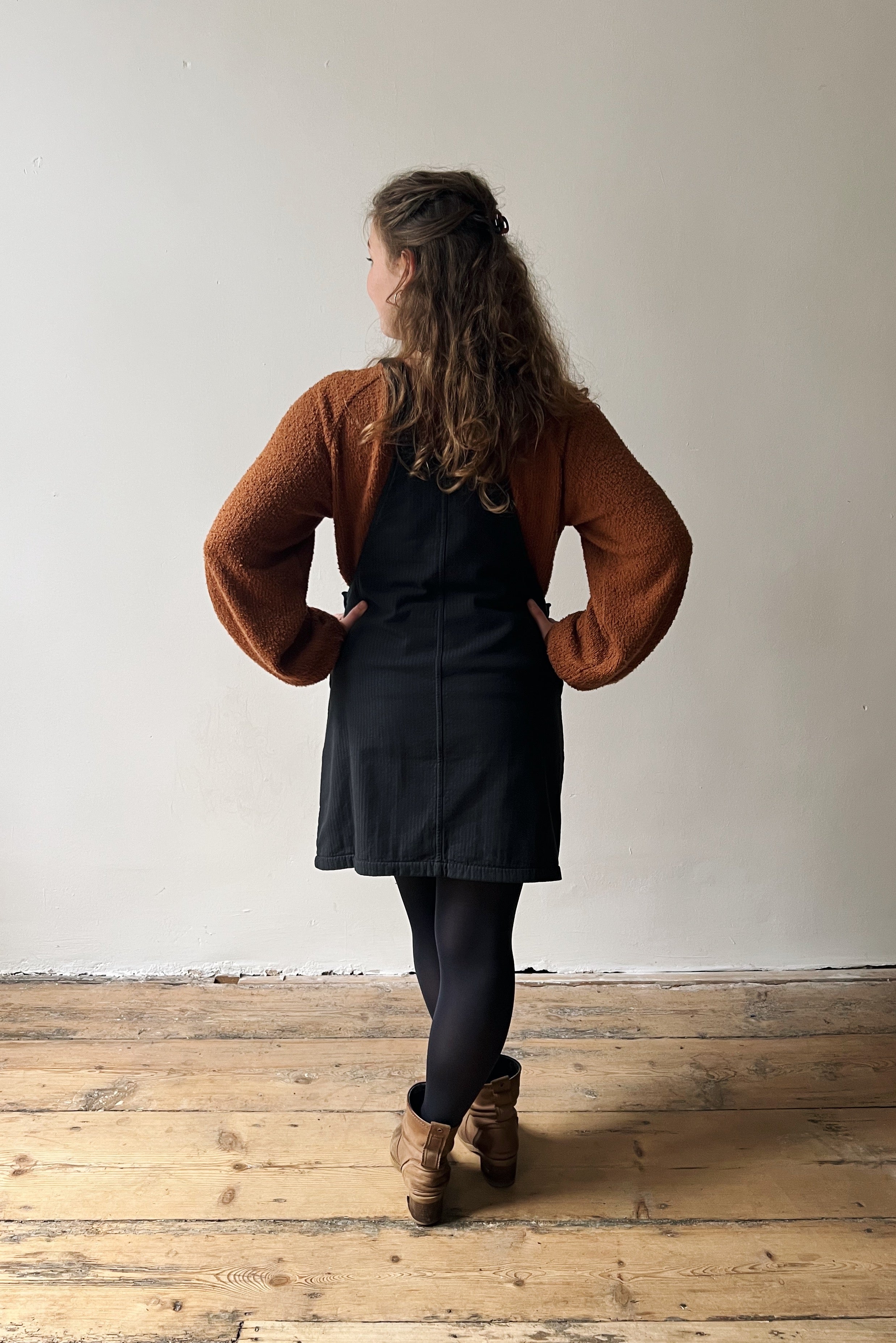 Salopettedress Kimberley - Reversed Corduroy - Antra