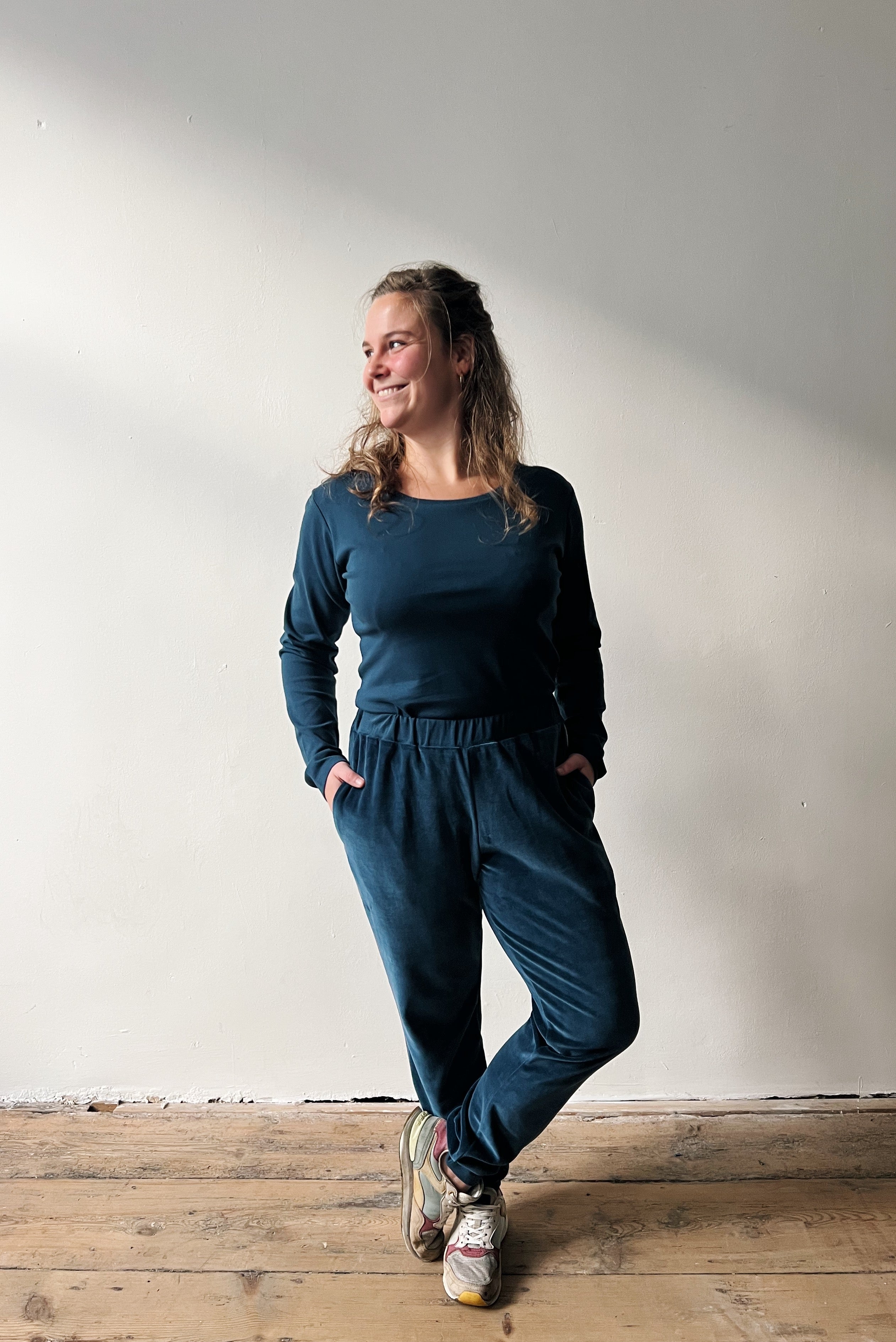 Pants Nicky - Ocean Velvet