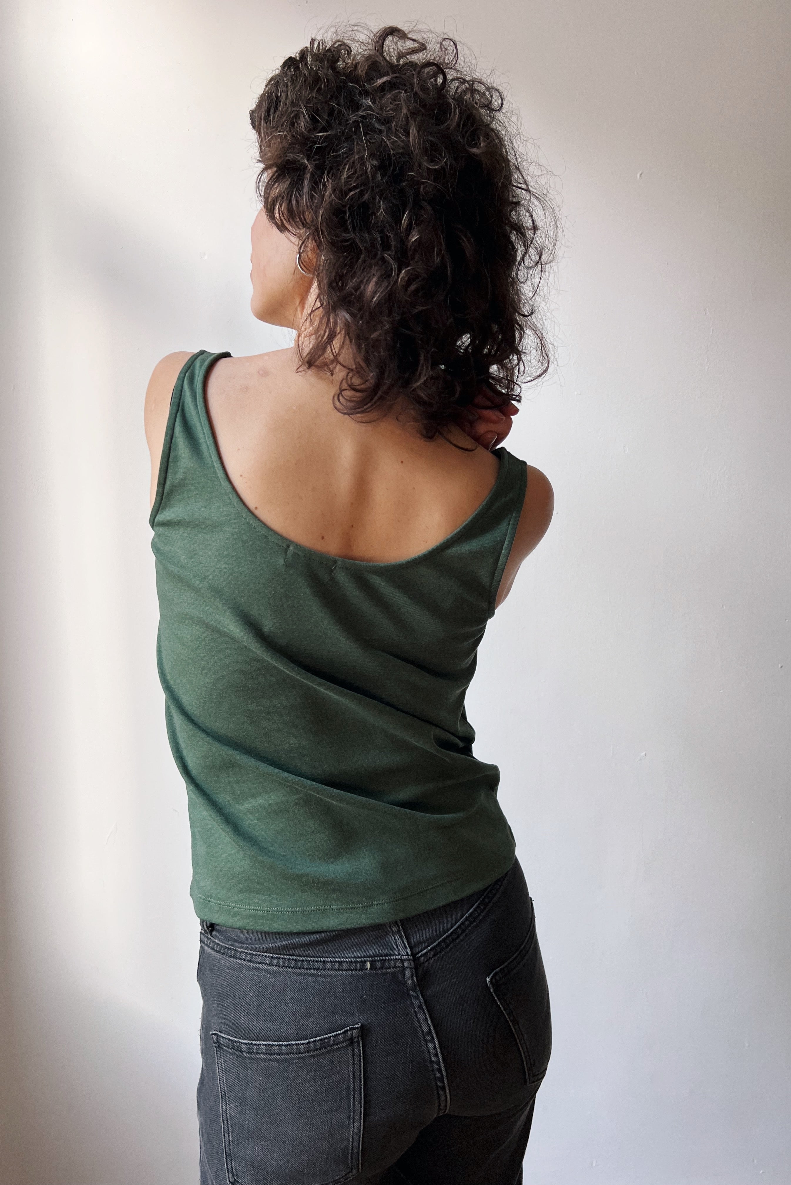 Top Sanchi - Olive Rib