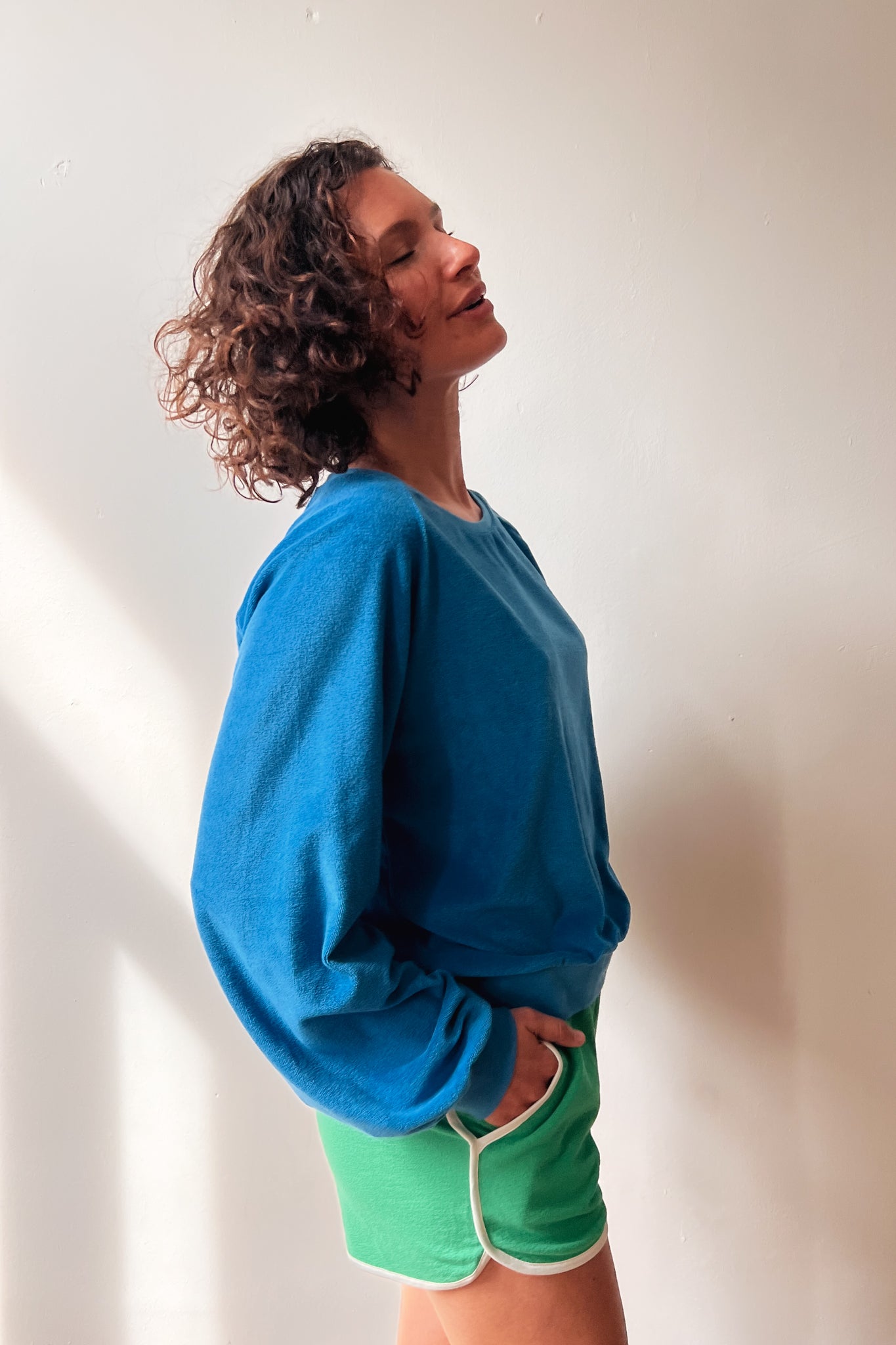 Sweater Edna - Bright Blue Terry